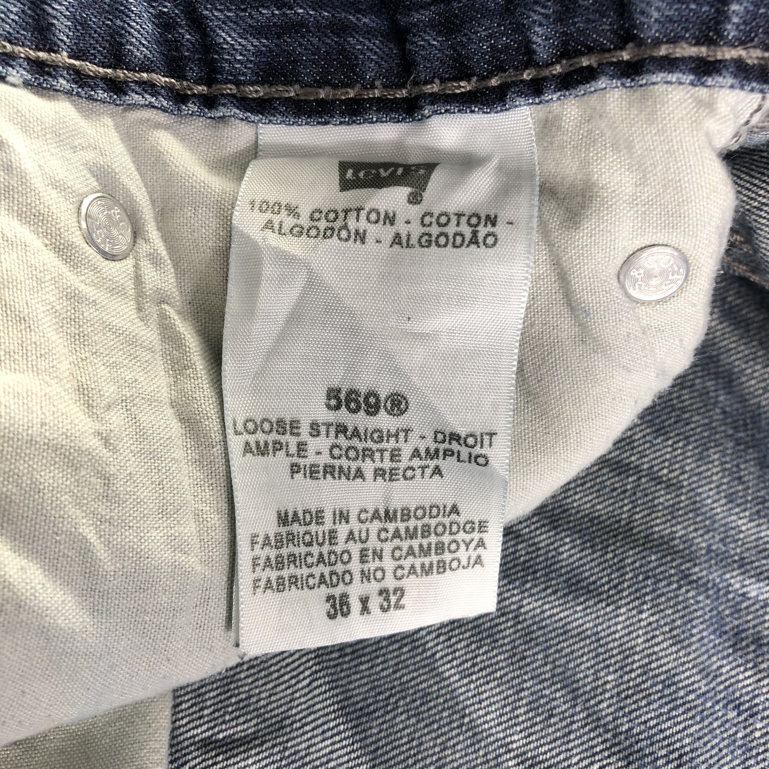 Levi's Vintage Blue Wash Levis 569 Jeans-J4133 Size US 38 / EU 54 - 10 Thumbnail