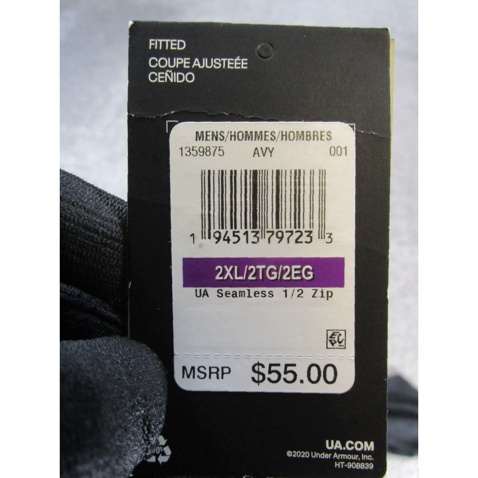 Under Armour Under Armour Sweater Mens XL Black Zip Mock Neck Sweatshirt Pullover Sports Golf Gym Running Mens 2XL Black Size US XXL / EU 58 / 5 - 4 Thumbnail