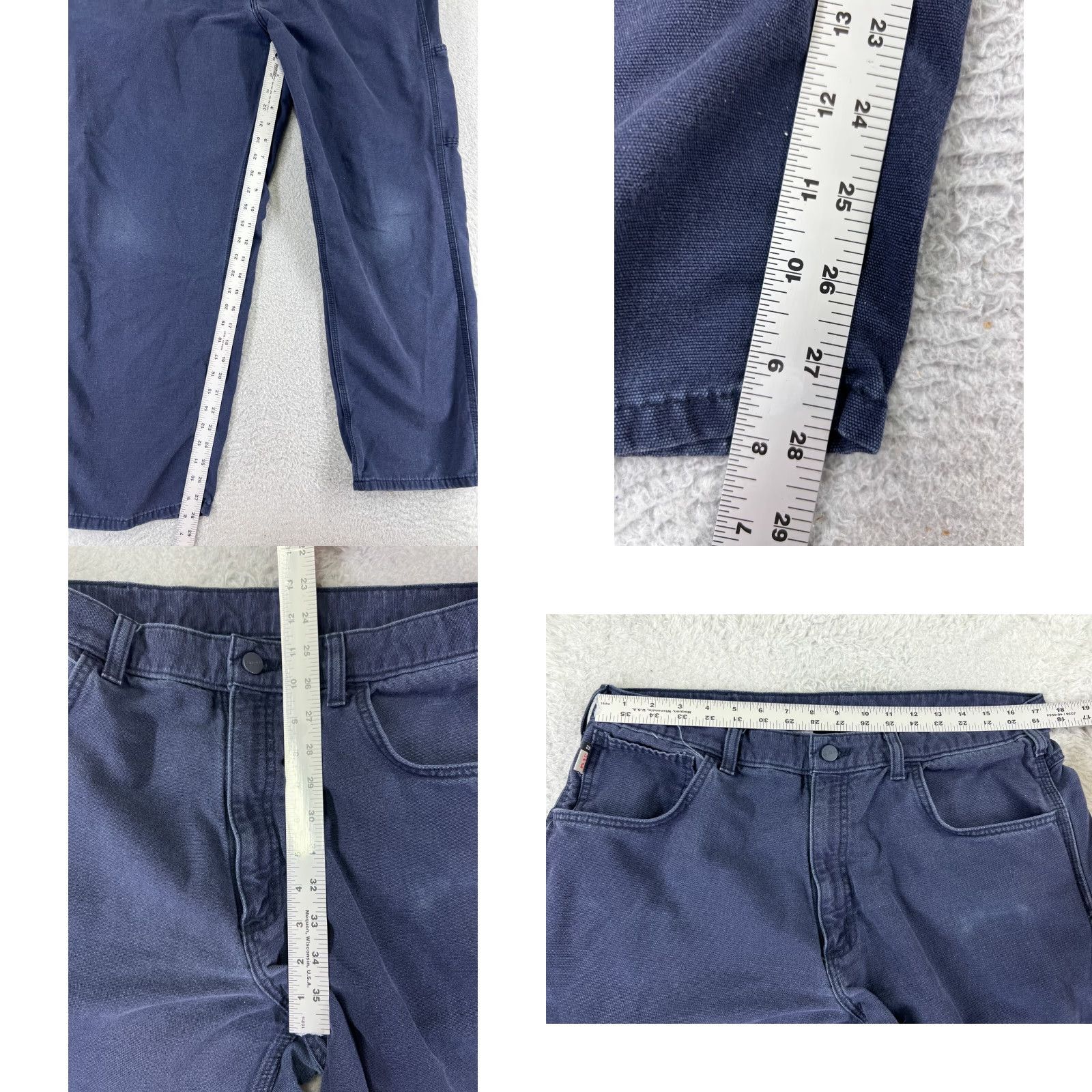 Carhartt Carhartt Jeans Mens 38 Blue Denim Original Fit FR Cat 2 2112 Cotton Blend Size US 38 / EU 54 - 8 Thumbnail