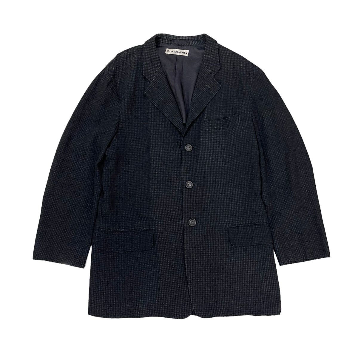 Issey Miyake 🔥Vintage Issey Miyake Men Gingham Button Jacket Size US L / EU 52-54 / 3 - 4 Thumbnail