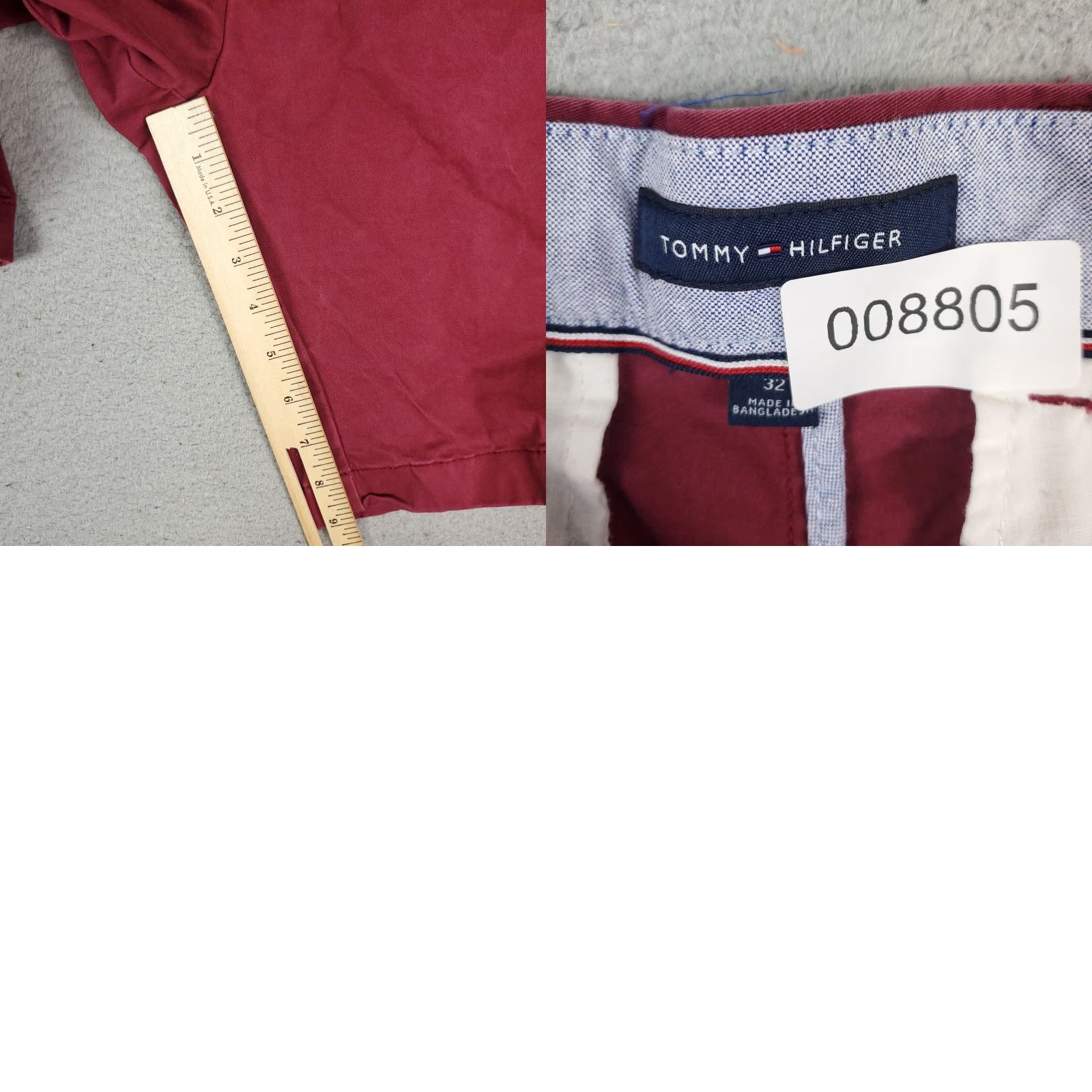 Tommy Hilfiger VINTAGE Tommy Hilfiger Men's Red Flat Front Chino Shorts Size 32 Casual Casualwear Size US 32 / EU 48 - 8 Thumbnail