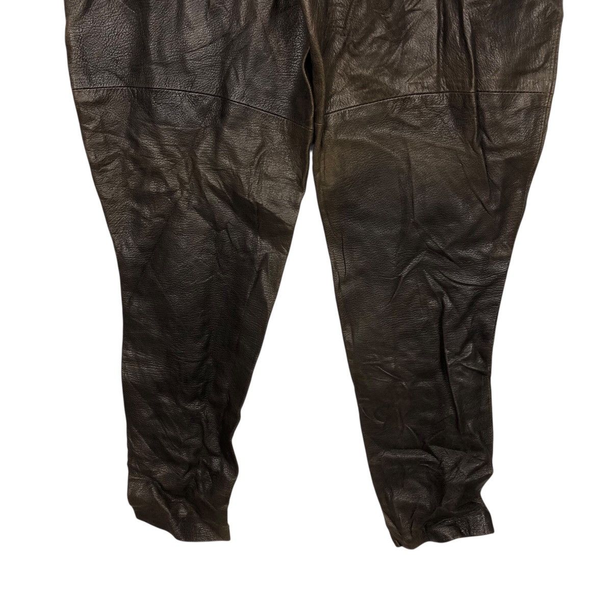 Japanese Brand 📌Vintage Biker Leather Pants Racing Maxima Issey Miyake Size US 26 / EU 42 - 11 Thumbnail