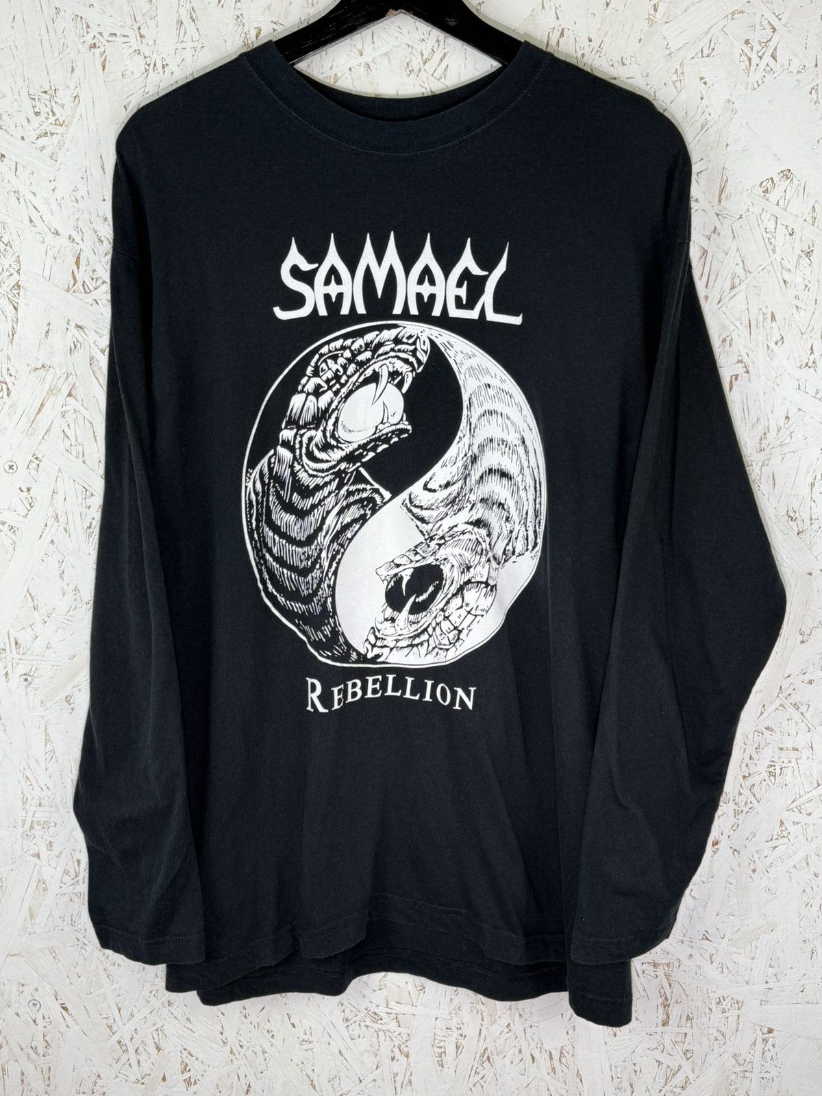Band Tees Vintage Samael Rebellion 2001 Heavy Metal Band Long Sleeve L Size US L / EU 52-54 / 3 - 1 Thumbnail