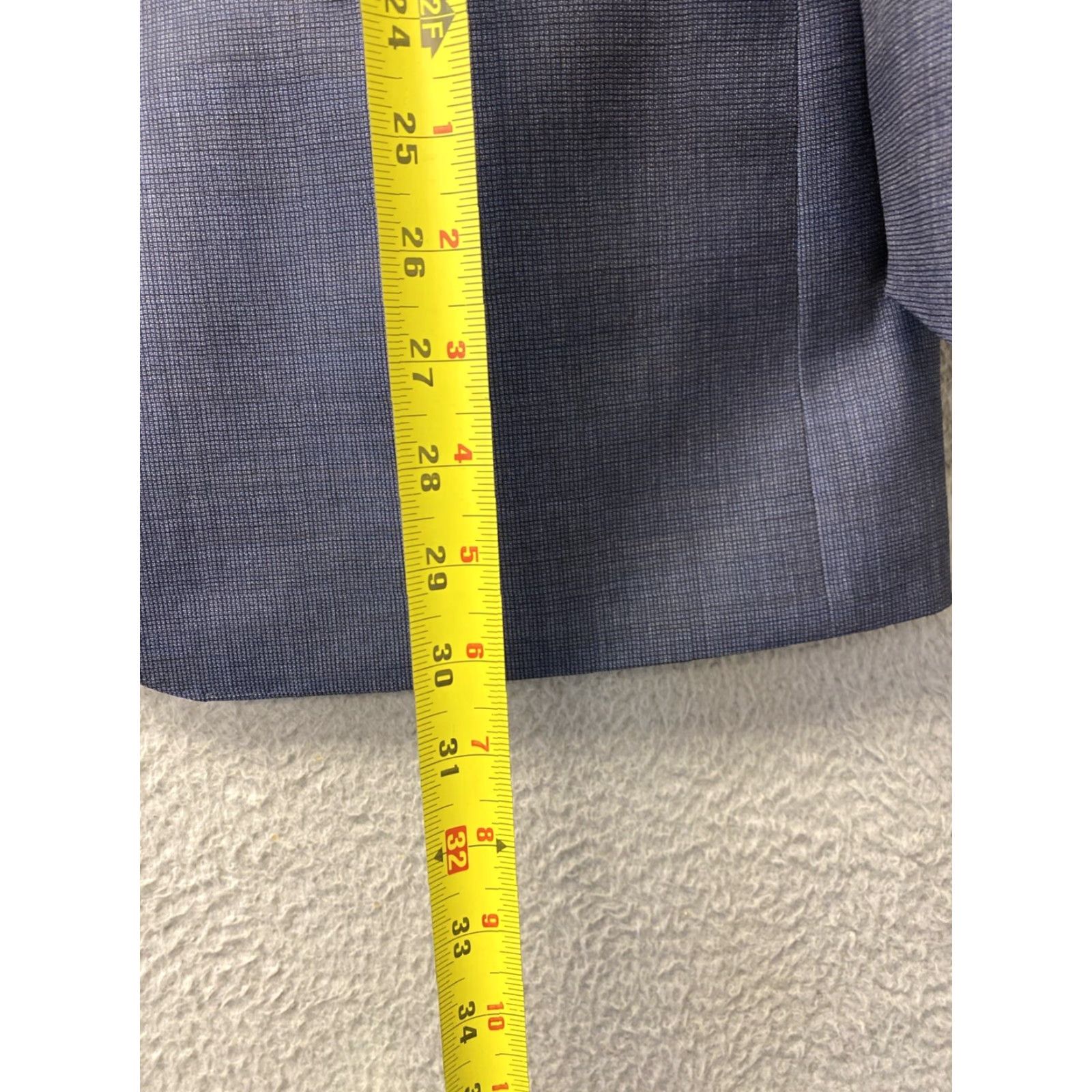 Hugo Boss VINTAGE HUGO BOSS Blazer Men Wool Blue 46R Slim Formal Business Casual Size 46R - 5 Thumbnail