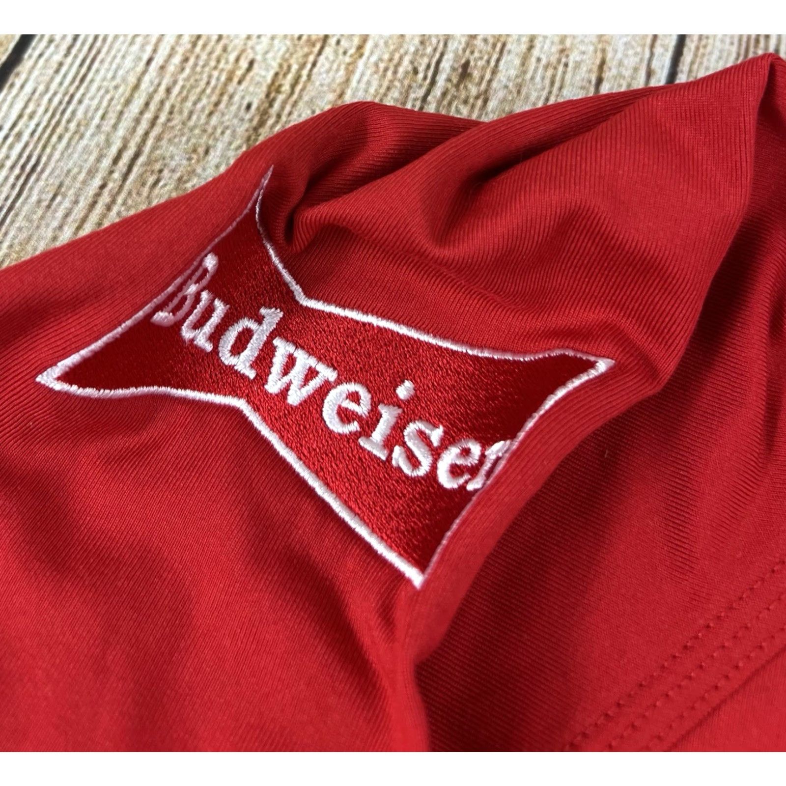 Budweiser Sport-Tek 1/4 Zip Pullover Red M Utah Utes This Buds For U Budweiser Sports Mens Size US M / EU 48-50 / 2 - 3 Thumbnail