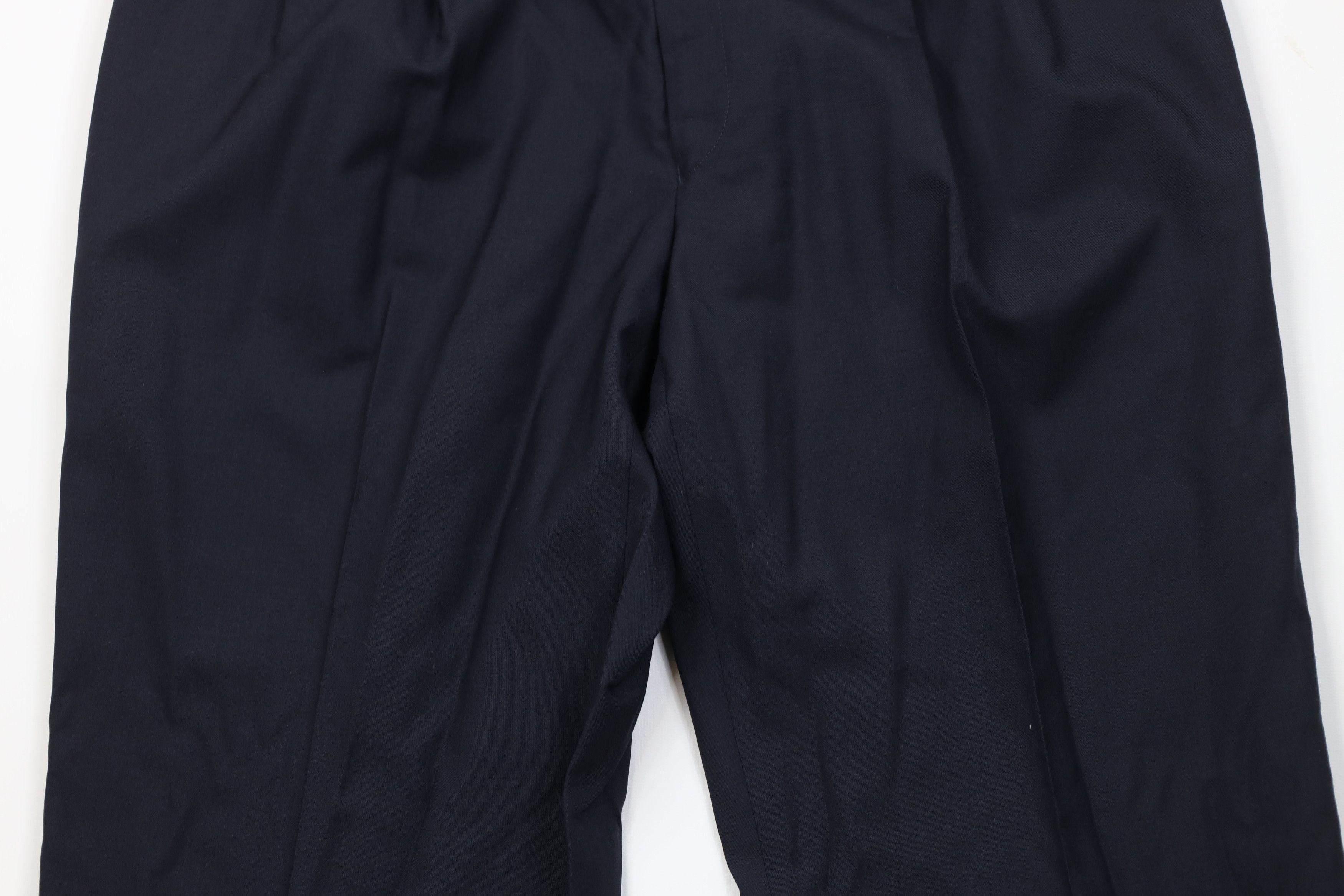 Ralph Lauren Vintage Ralph Lauren Wool Knit Wide Leg Chino Pants Blue Size US 36 / EU 52 - 3 Thumbnail