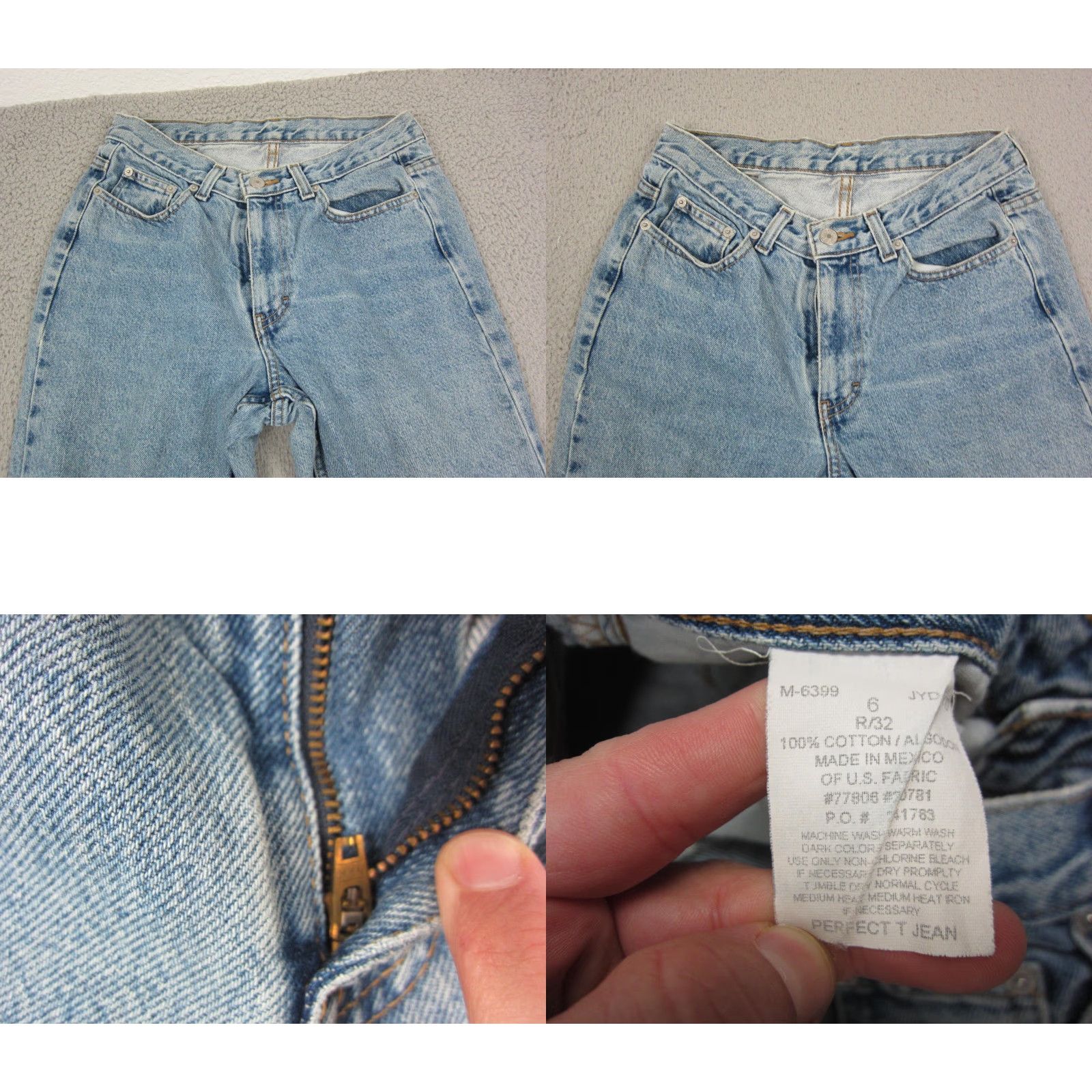 Tommy Hilfiger Vintage Tommy Hilfiger Jeans Womens 32R Light Blue Bootcut 5-Pocket Denim Relaxed Mid Rise Jeans Womens Mens Girls Size 24" / US 00 / IT 34 - 8 Thumbnail