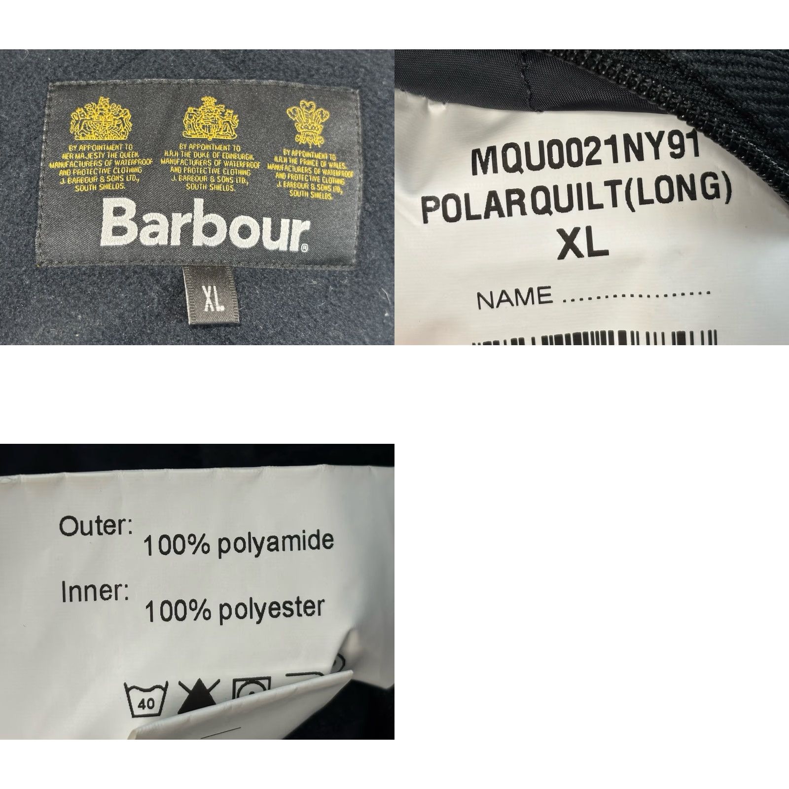 Barbour Barbour Quilted Barn Chore Coat Jacket Sz X-Large Mens Black Fleece Lined Size US XL / EU 56 / 4 - 8 Thumbnail