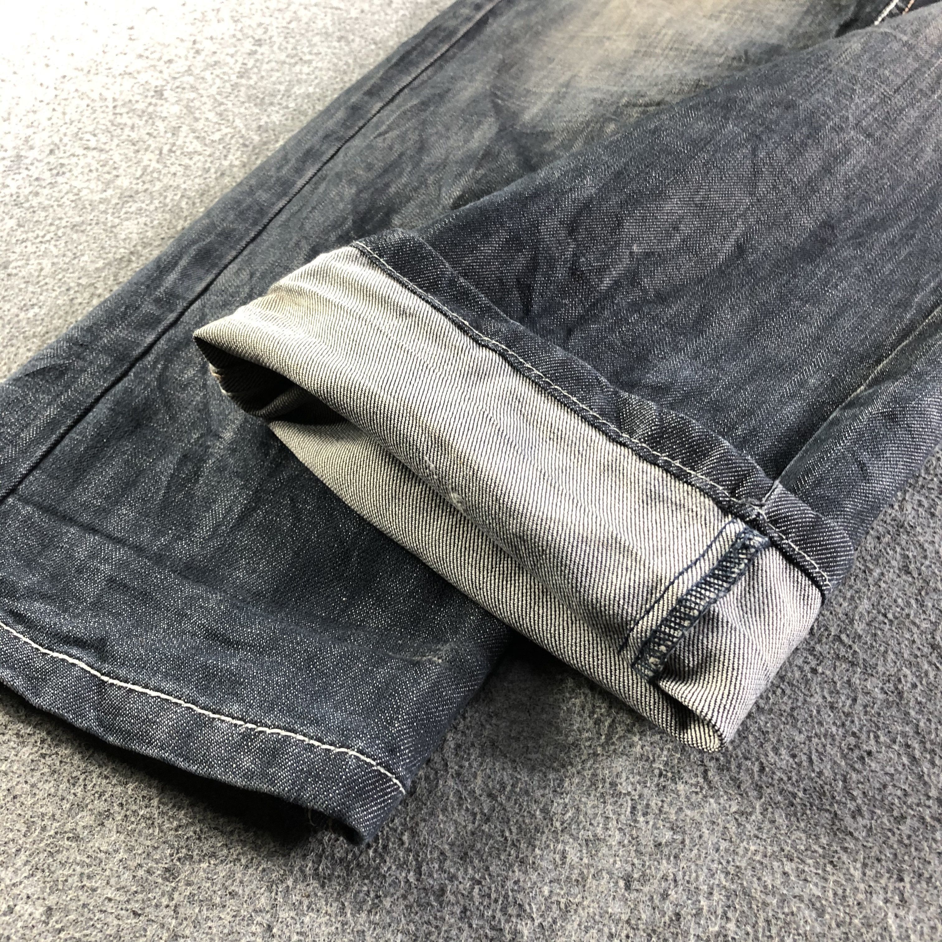 Japanese Brand Vintage Die Boo Lu Jeans-J4544 Size US 34 / EU 50 - 6 Thumbnail
