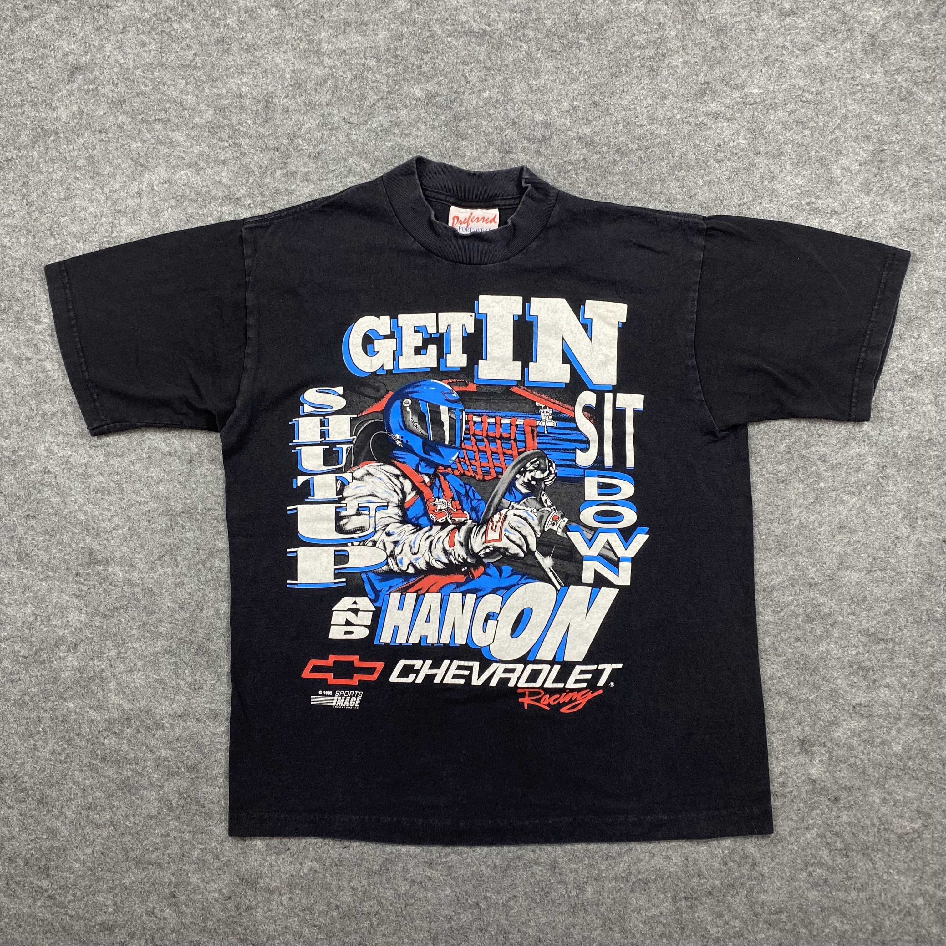 NASCAR Vintage 1995 Chevrolet Racing NASCAR Tee USA T-Shirt-M092 Size US M / EU 48-50 / 2 - 1 Thumbnail
