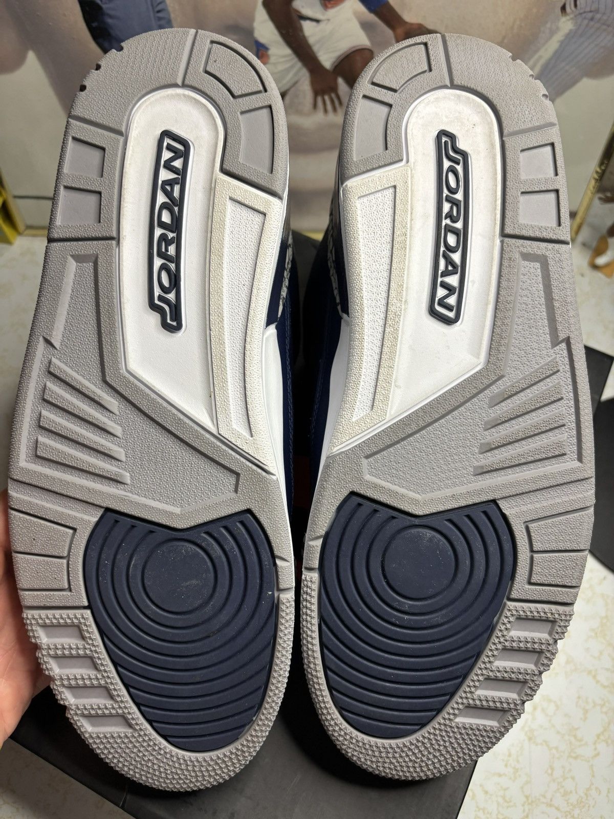 Jordan Brand Air Jordan 3 Retro georgetown Size US 11.5 / EU 44-45 - 5 Thumbnail