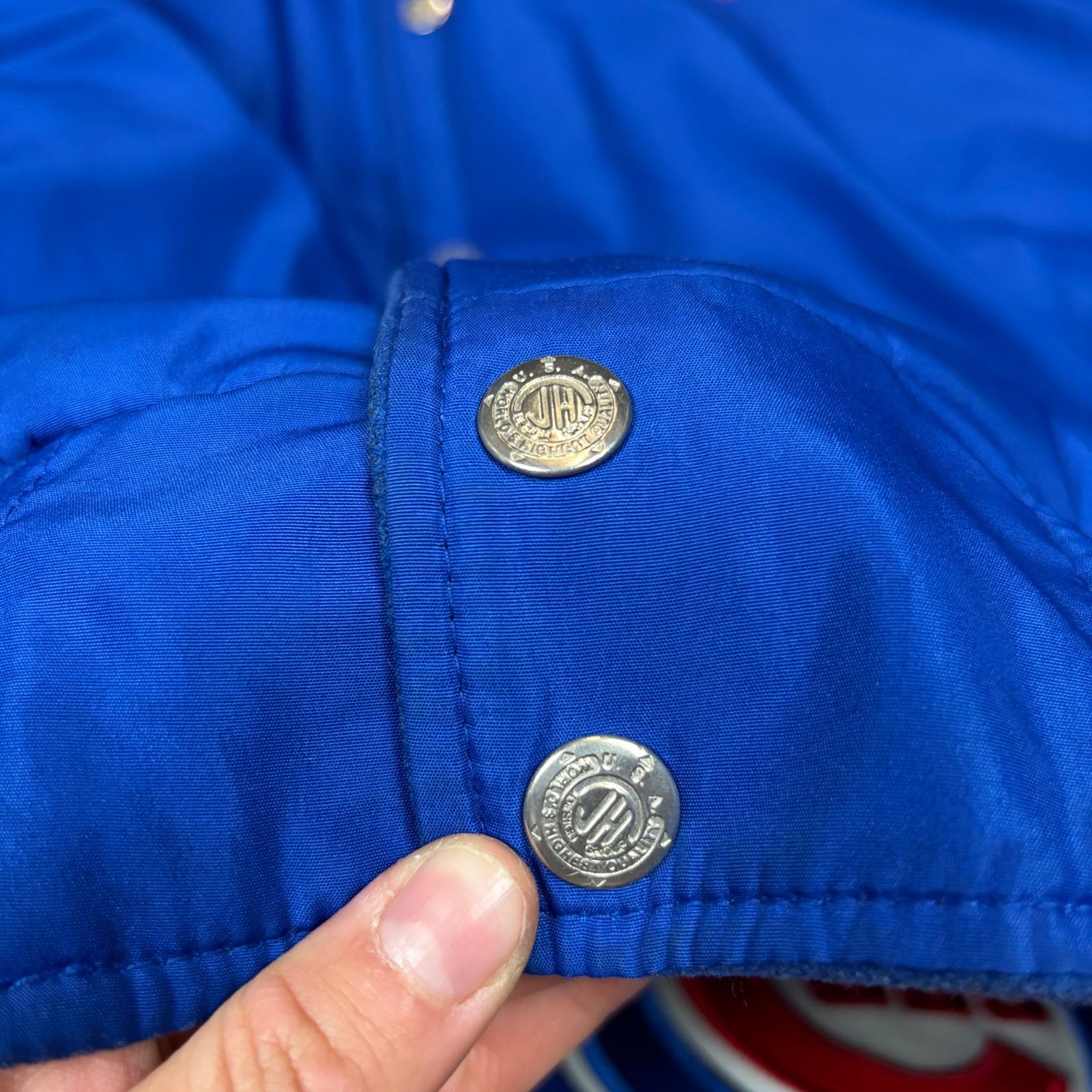 Jeff Hamilton × Vintage Vintage Jeff Hamilton MLB Patch Wool Reversible Jacket 3XL Size US XXL / EU 58 / 5 - 8 Thumbnail