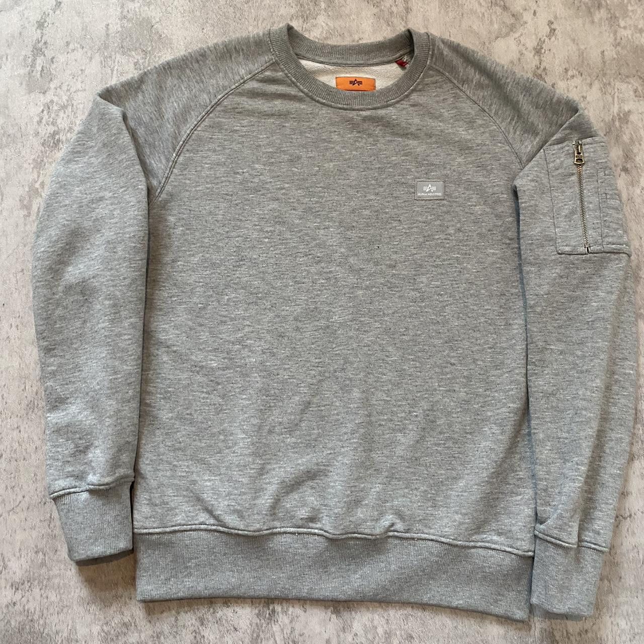 Alpha Industries Grey Alpha Industries crewneck sweatshirt with Size US S / EU 44-46 / 1 - 1 Thumbnail