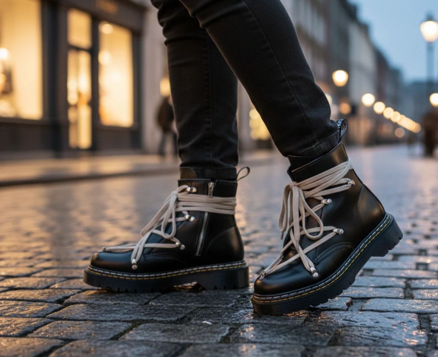 Dr. Martens Doc Dr Martens x Rick Owens 1460 Bex Leather Lace-Up Boot Size US 7 / IT 37 - 1 Thumbnail