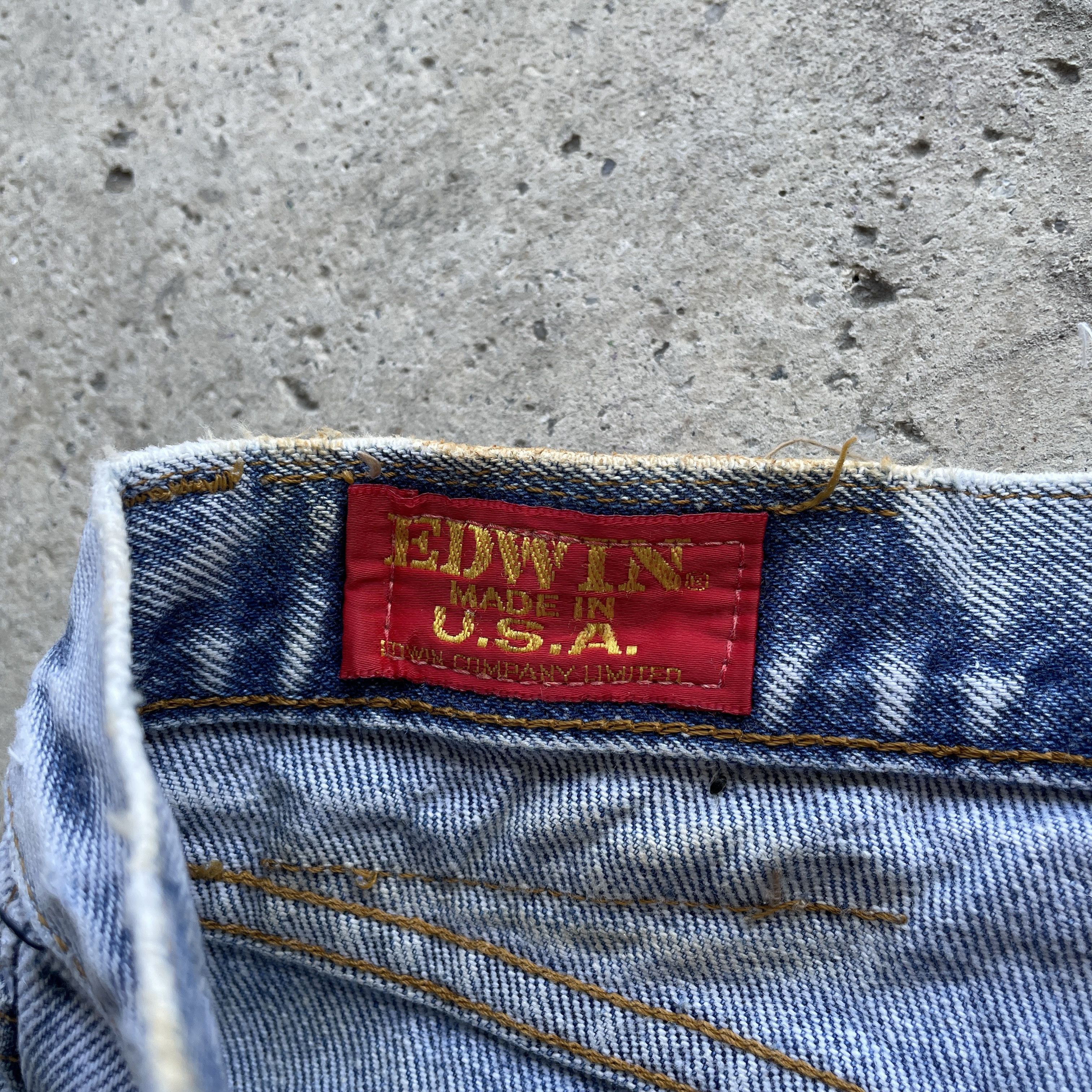 Edwin Vintage Edwin Made In USA Faded Denim Pants Jeans W32 Size US 32 / EU 48 - 7 Thumbnail