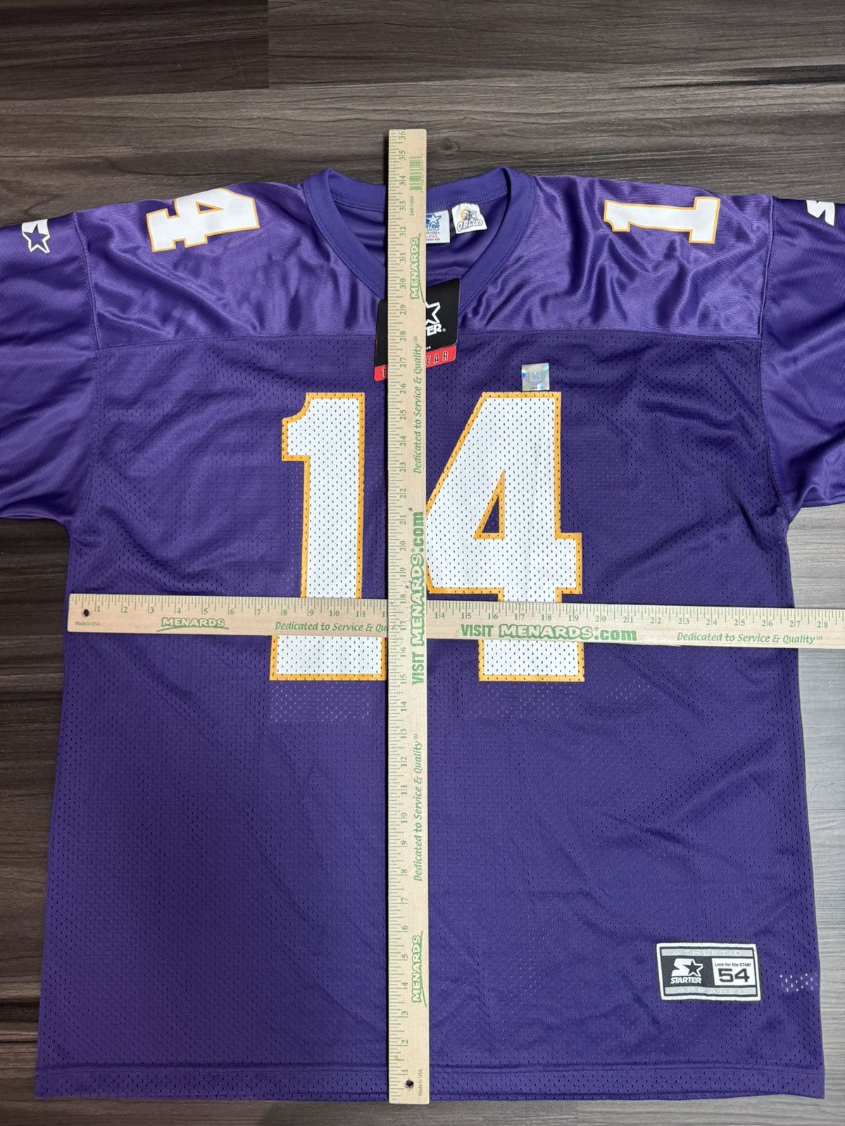 Starter Starter Vtg Brad Johnson #14 Signed Minnesota Vikings Jersey Size US XXL / EU 58 / 5 - 10 Thumbnail
