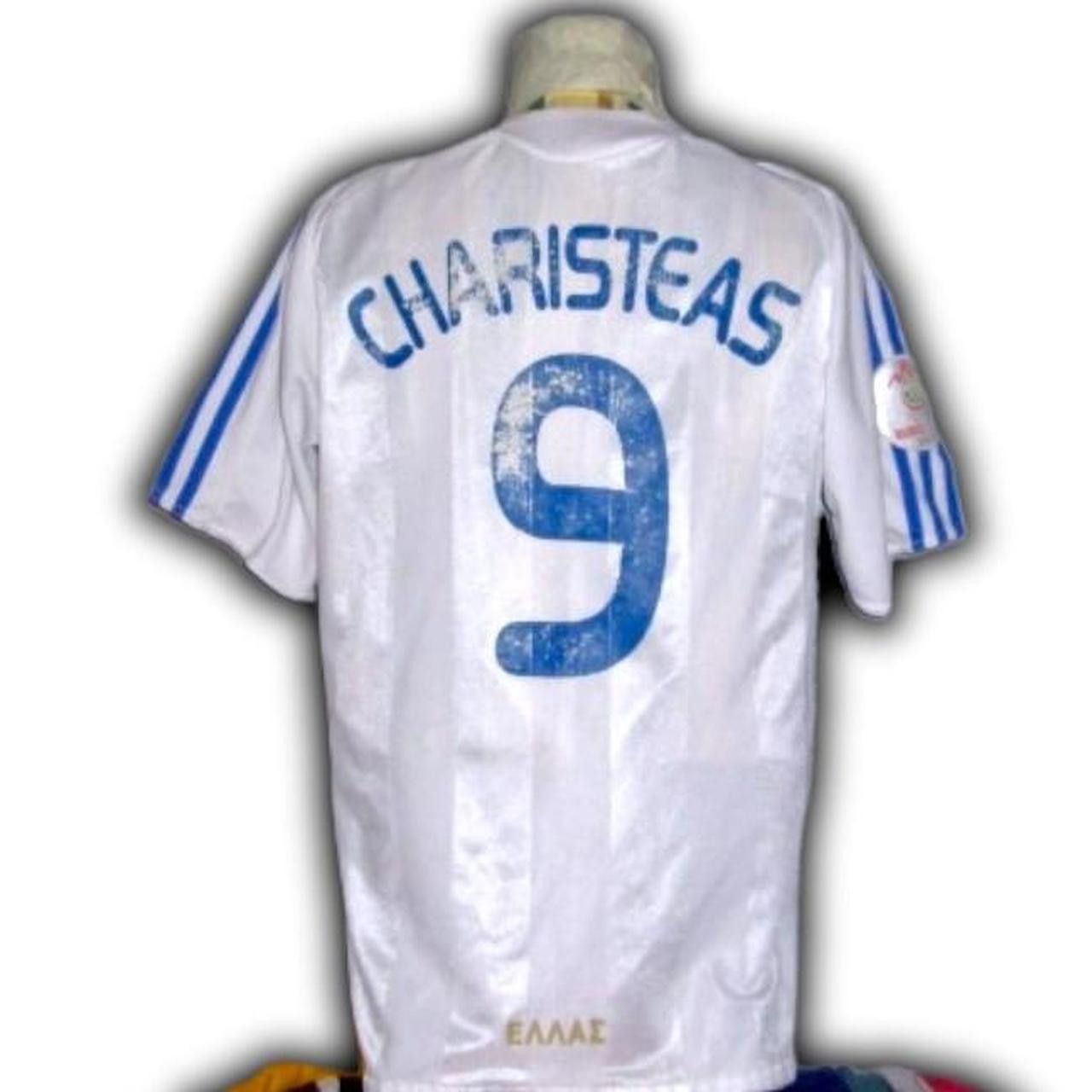 Adidas Greece 2008 2009 Home EUFA Euro Shirt Jersey Size US M / EU 48-50 / 2 - 2 Thumbnail