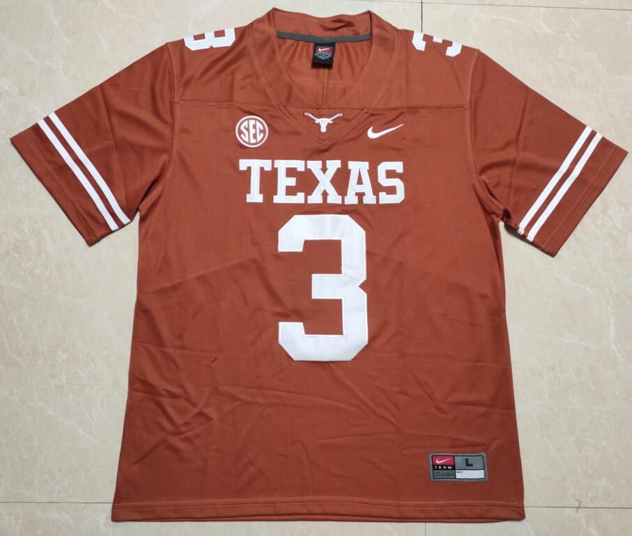 Other Men's Texas Longhorns #3 Quinn Ewers SEC Patch Jersey Orange Size US XXL / EU 58 / 5 - 2 Thumbnail