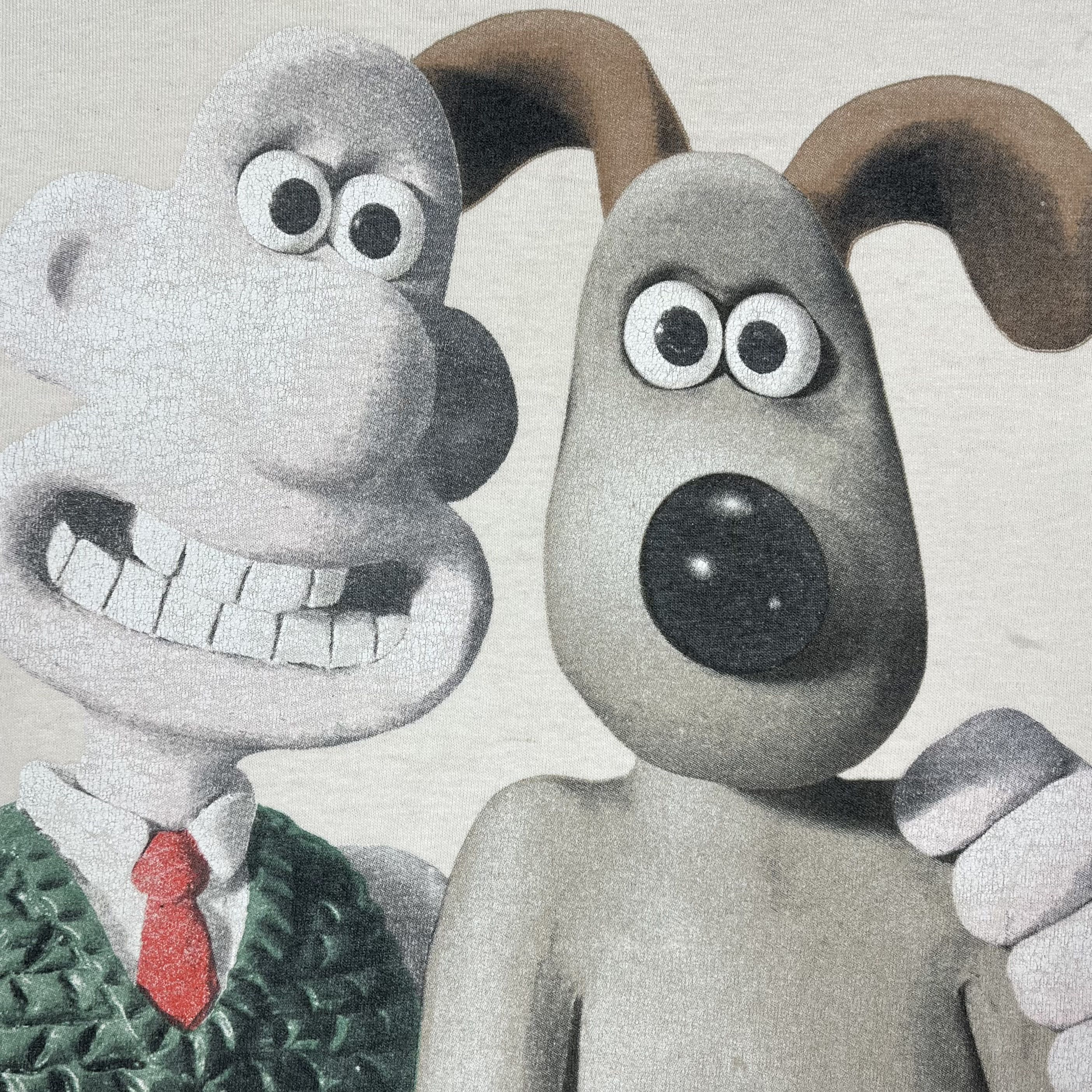 Cartoon Network Vintage Wallace & Gromit Rare Cartoon T Shirt 1989 Size US S / EU 44-46 / 1 - 9 Thumbnail