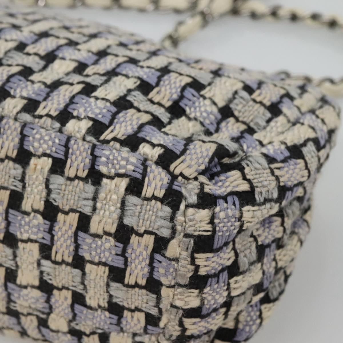 Chanel CHANEL Chain Shoulder Bag Tweed Blue CC Size ONE SIZE - 15 Thumbnail