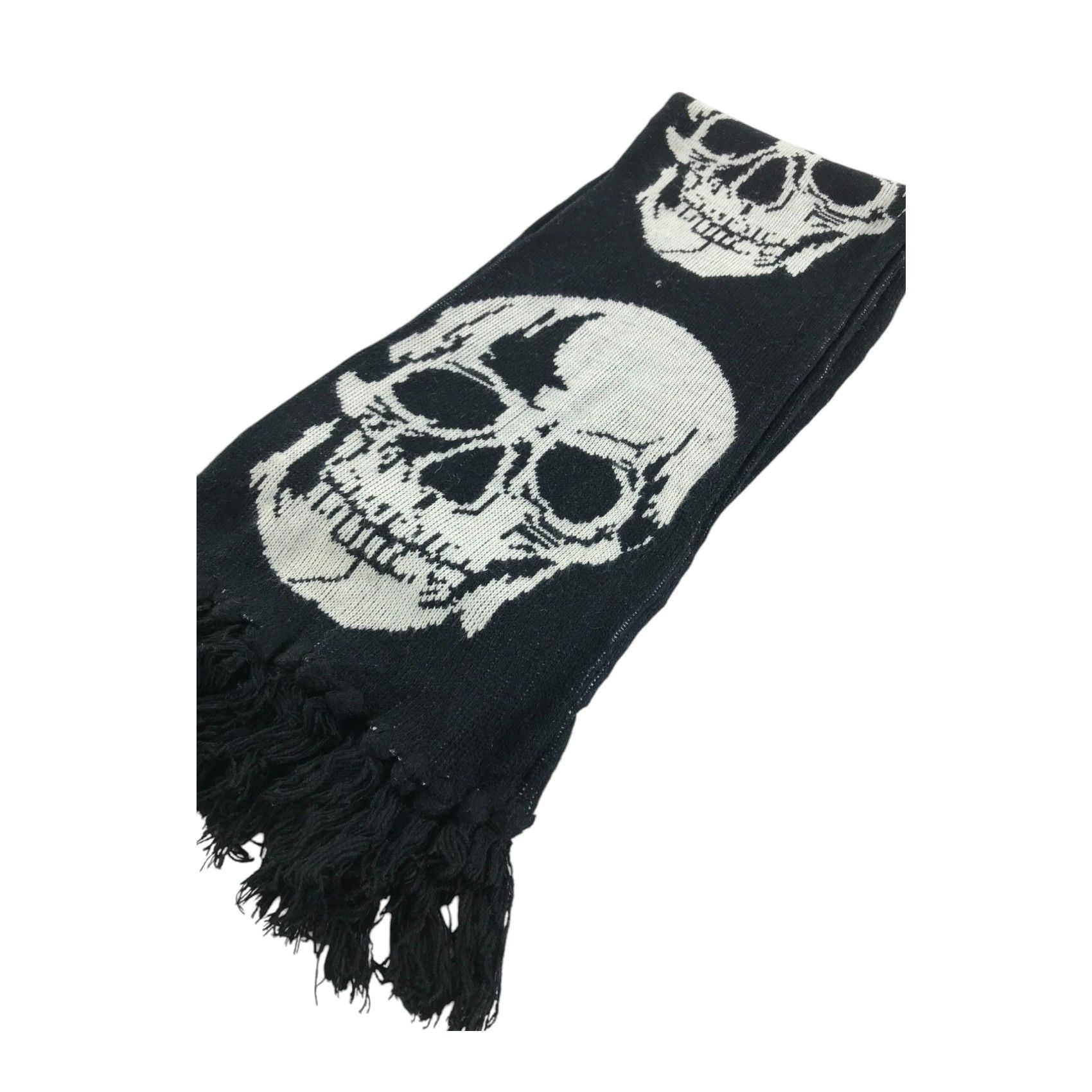 Vintage Vintage Skull Scarf / Muffler / Neckwear - WW2483 Size ONE SIZE - 3 Thumbnail