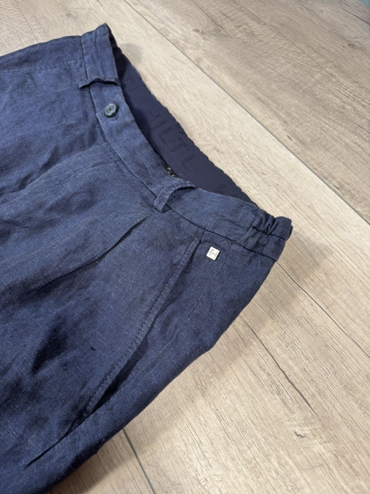 Hiltl Hiltl Tessuti Sondrio lightweight tapered linen trousers Size US 32 / EU 48 - 2 Thumbnail