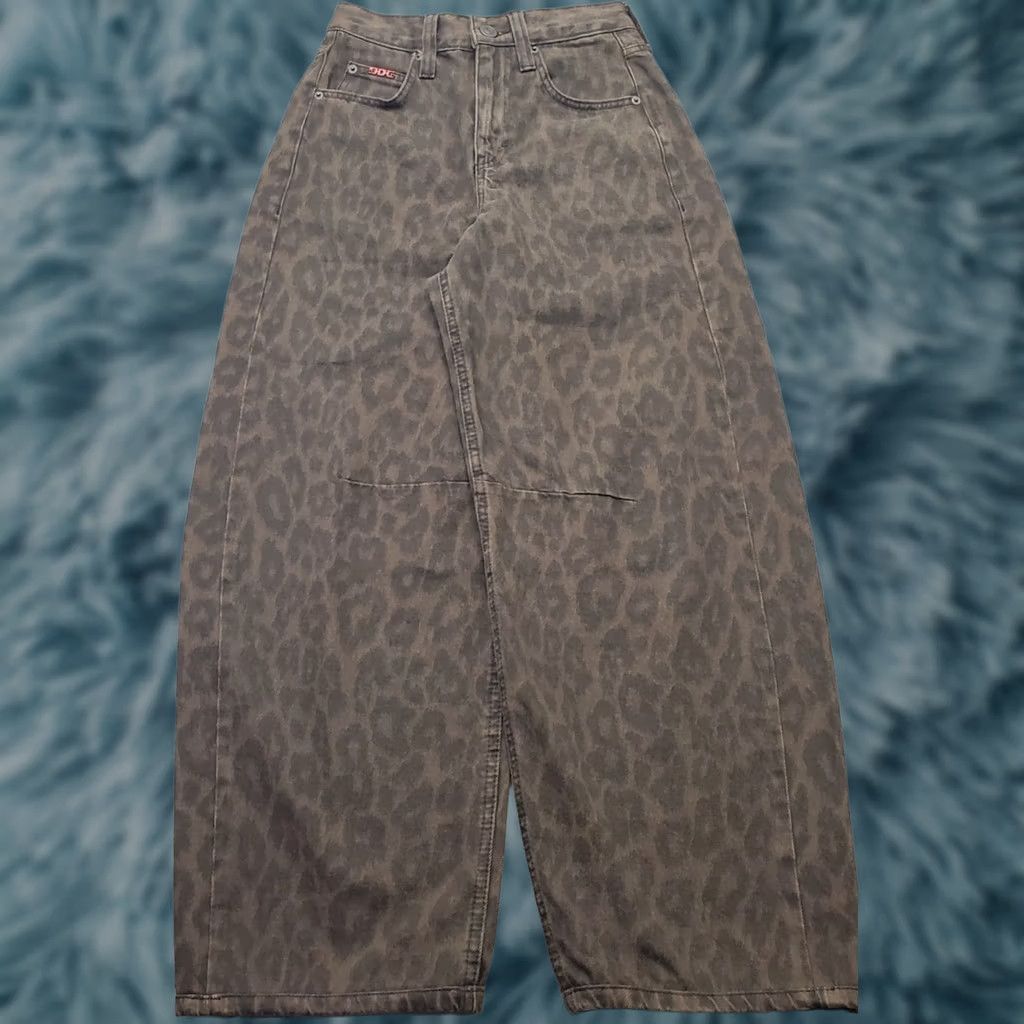 Urban Outfitters BDG Urban Outfitters Jeans Womens 24W Multicolor Leopard Print Wide Leg Baggy Size 42" / US 20 - 1 Thumbnail