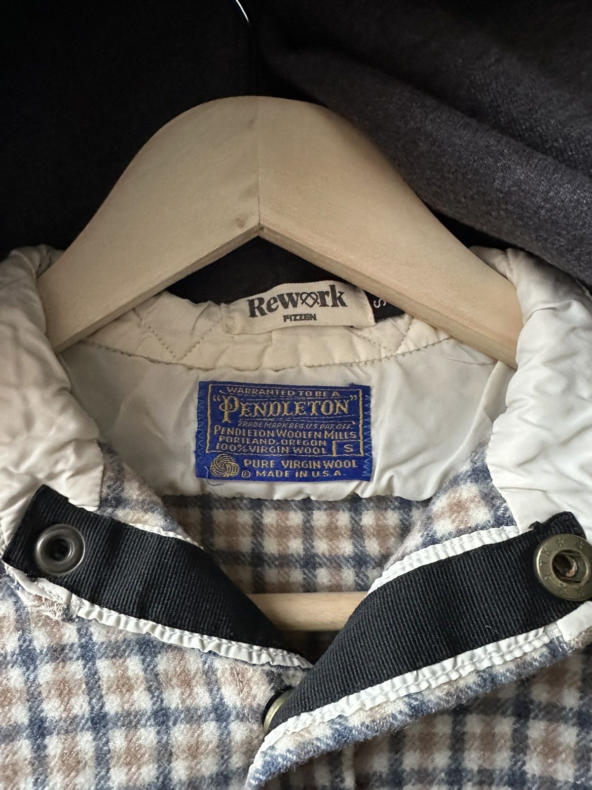 Pendleton Womens Pendleton Rework Wool Flannel Shirt Hoodie USA Size S / US 4 / IT 40 - 3 Thumbnail
