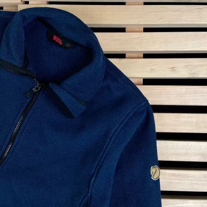 Fjallraven Mens Sweater Fjallraven Full Zip Polartec Size S Blue Size US S / EU 44-46 / 1 - 2 Thumbnail
