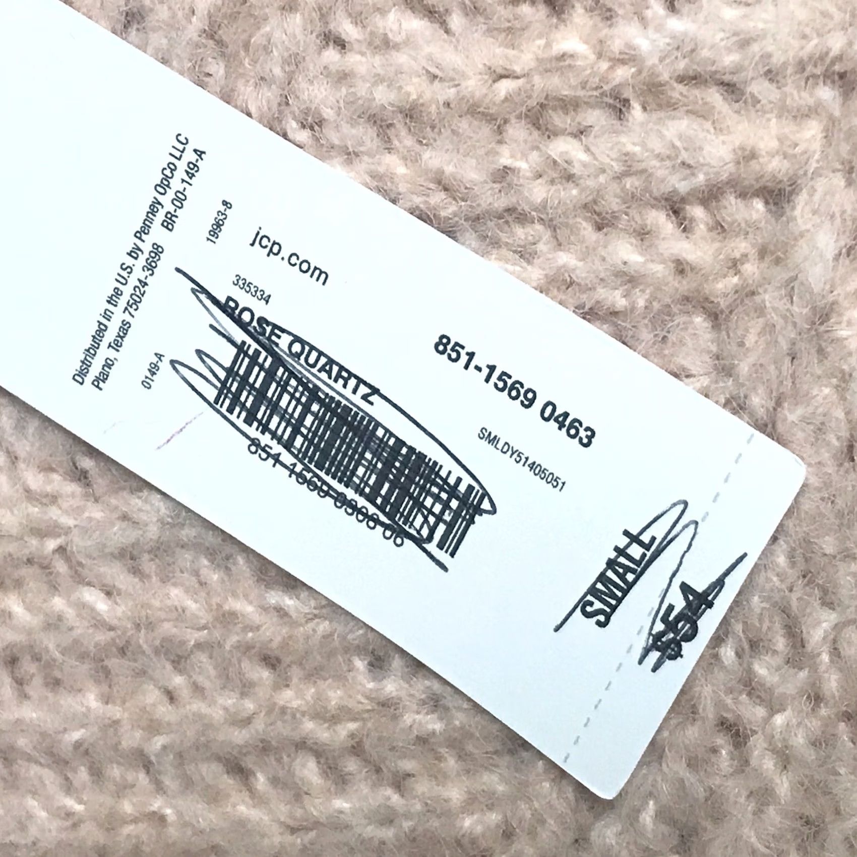 Liz Claiborne Liz Claiborne Women Pink Rose Quartz Geometric Ribbed Knit V-Neck Sweater S Size S / US 4 / IT 40 - 4 Thumbnail
