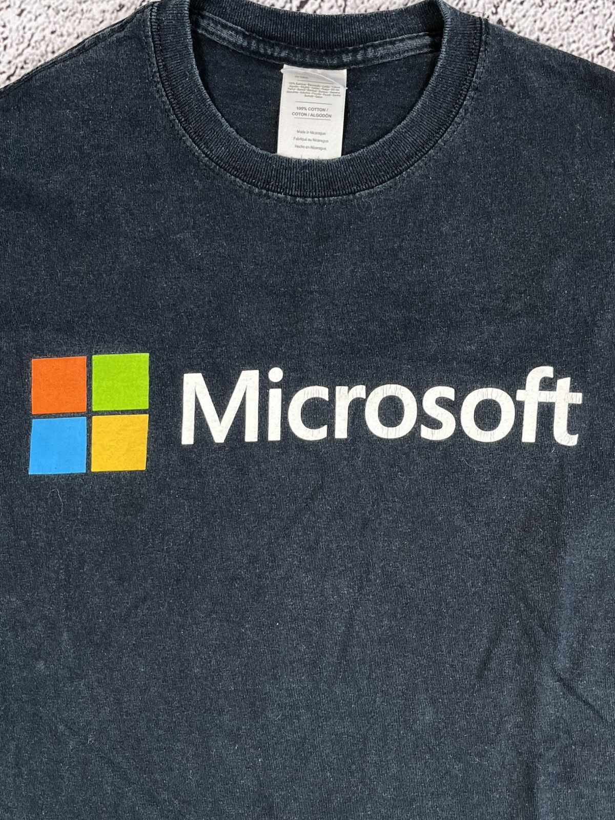Vintage Vintage Y2K Microsoft faded logo tee streetwear size S Size US S / EU 44-46 / 1 - 4 Thumbnail