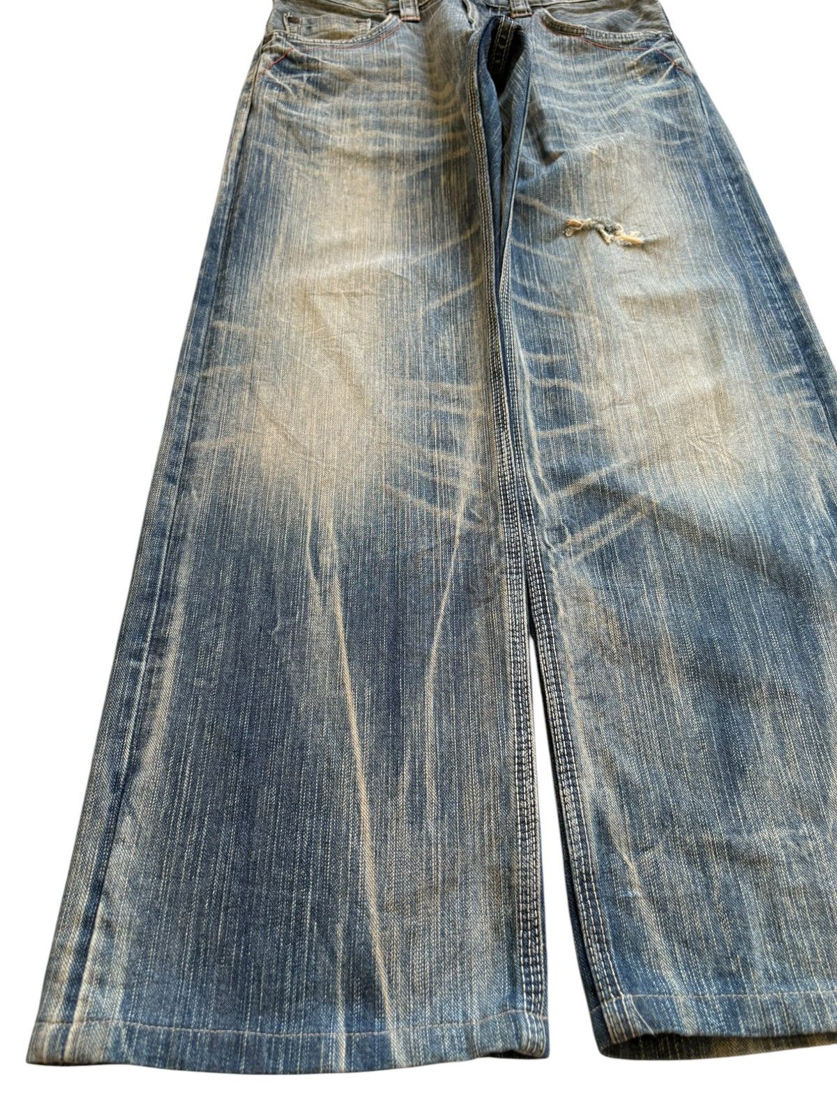 Edwin × Japanese Brand Exclusive Vintage Edwin Mud Wash Loose Baggy Jeans Size US 31 - 6 Thumbnail