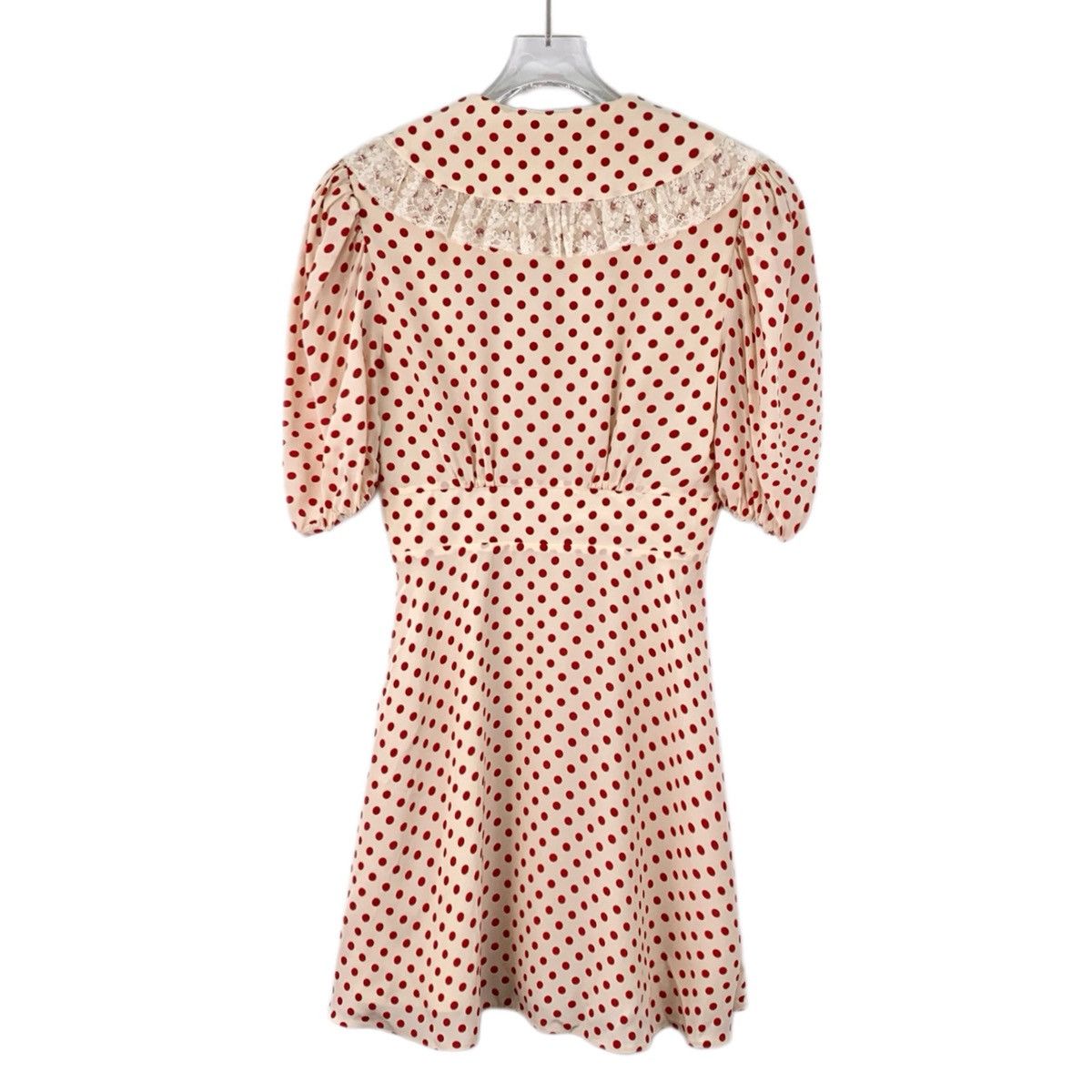 Miu Miu Miu Miu Polka Dot Silk Short Sleeve Dress K26WX Size M / US 6-8 / IT 42-44 - 2 Thumbnail