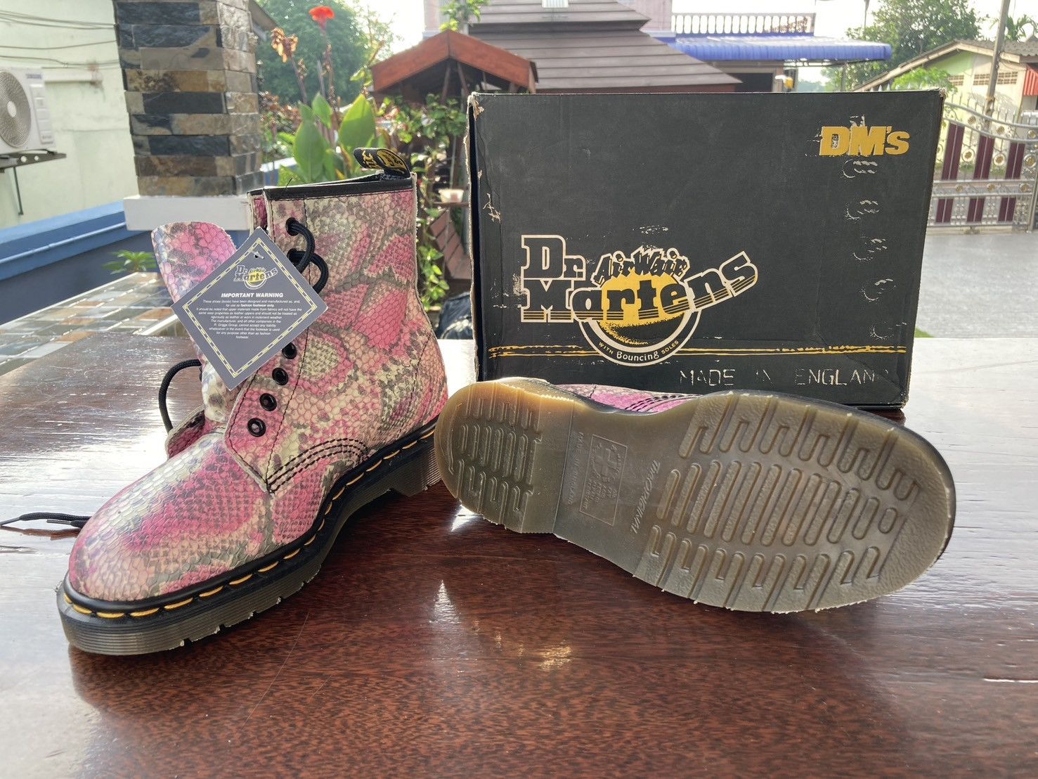 Dr. Martens RARE! Dr. Martens 9485 Python Pink – Made in England Size US 6.5 / IT 36.5 - 1 Thumbnail
