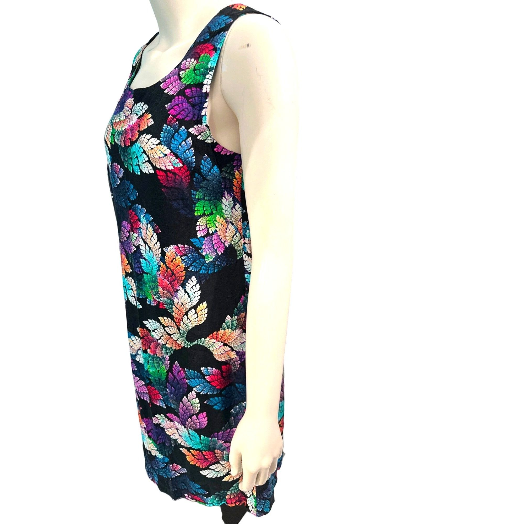 Other CCC Sleeveless Metallic Multi Color Feather Print Thin Sheer Size S / US 4 / IT 40 - 4 Thumbnail