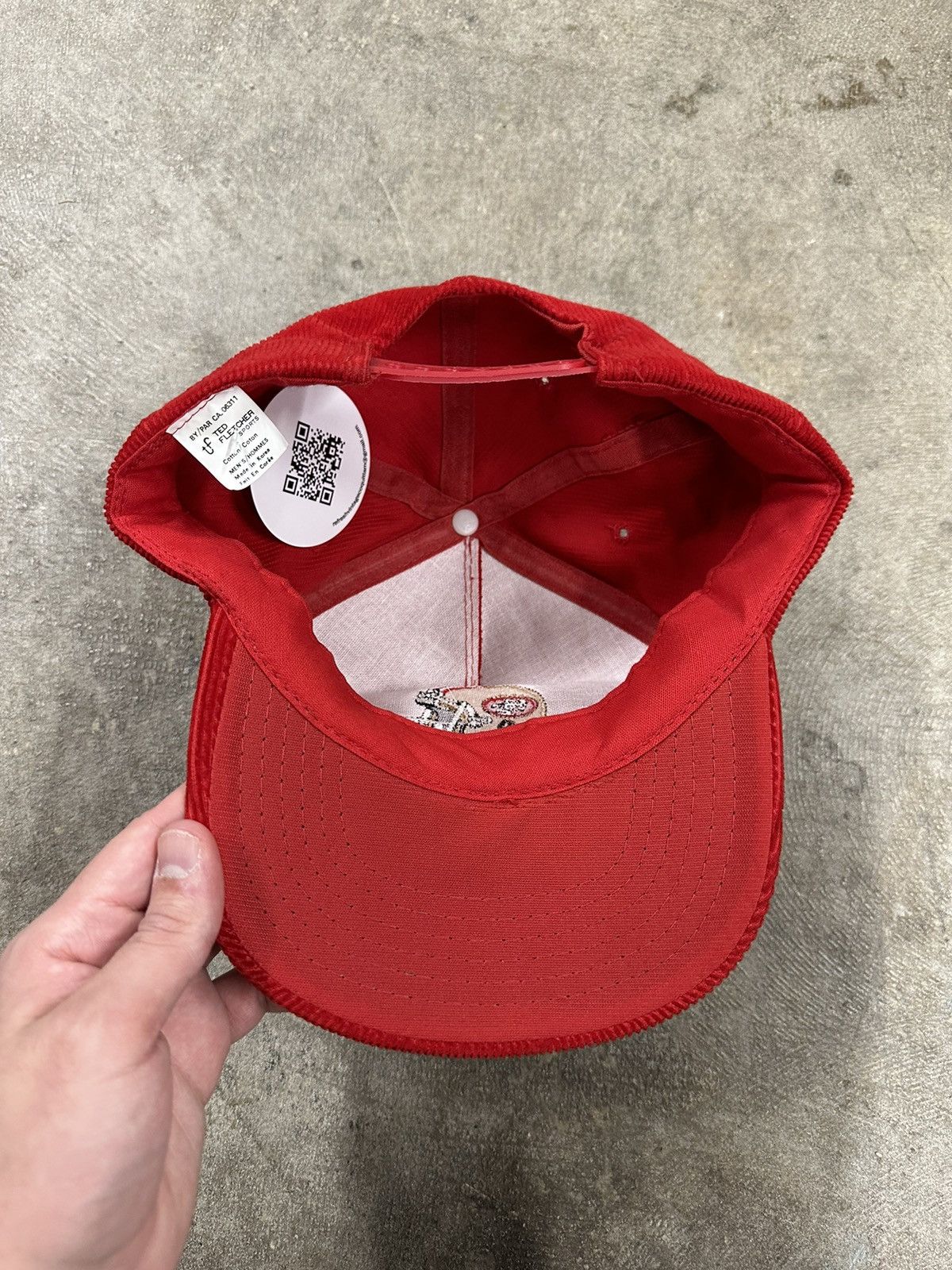 Vintage Vintage 80s Ted Fletcher San Francisco 49ers Corduroy Snap Size ONE SIZE - 6 Thumbnail