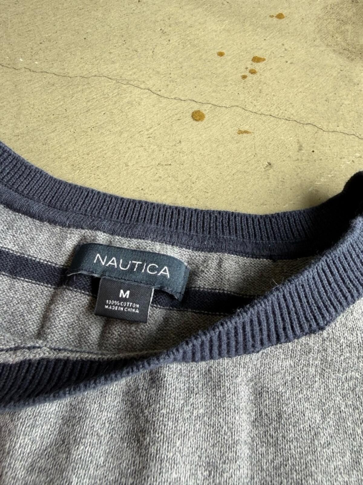 Nautica Nautica / 3-button accent striped pullover sweater Size M / US 6-8 / IT 42-44 - 6 Thumbnail