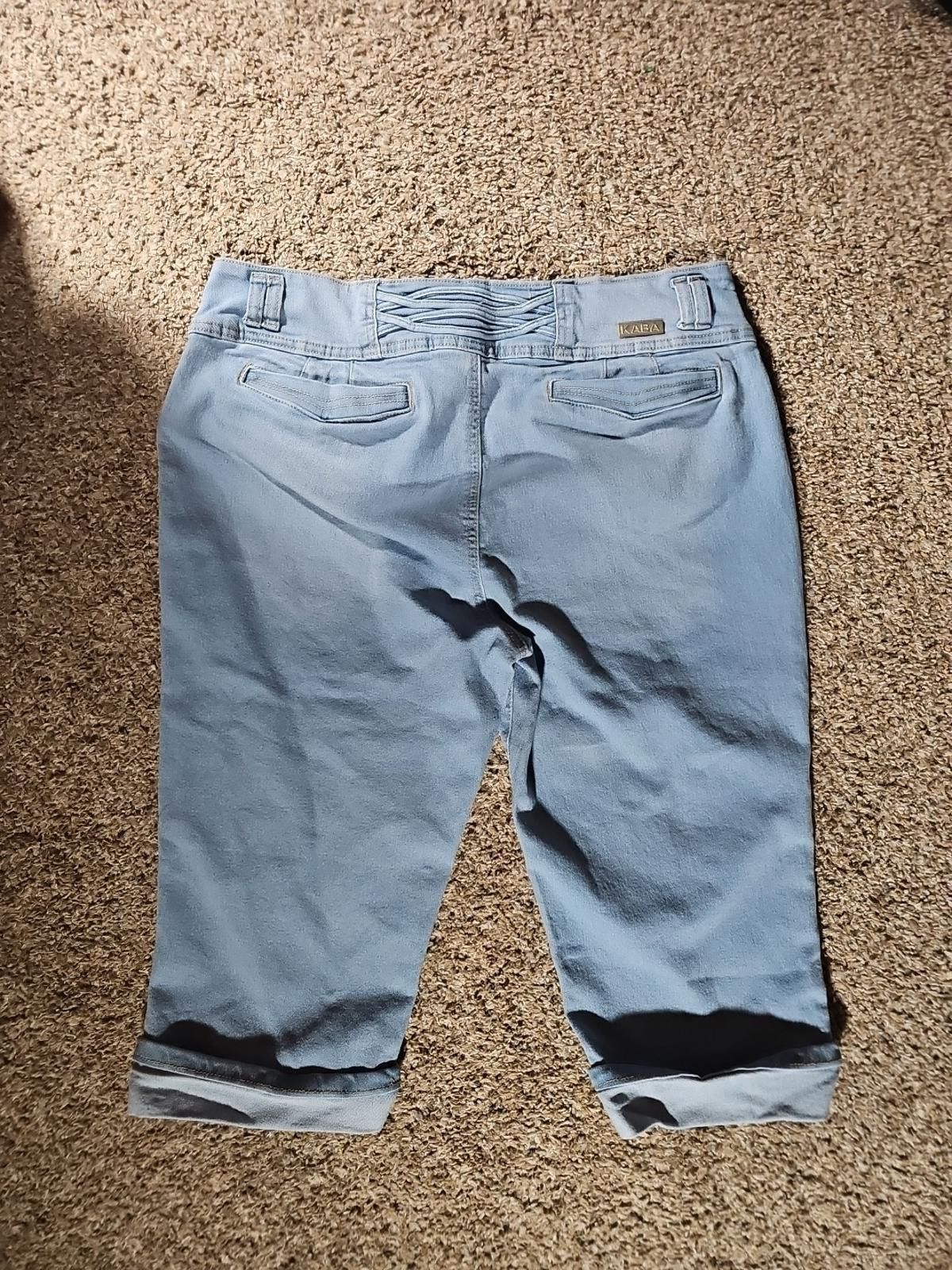 Rei Kawakubo Kaba Jeans Sz 20 Cuffed Capris Size 42" / US 20 - 5 Thumbnail