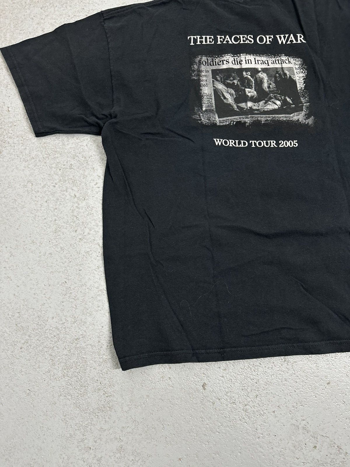 Band Tees Chris Caffery 2005 Tour The Faces Of War Tee Size US XL / EU 56 / 4 - 11 Thumbnail