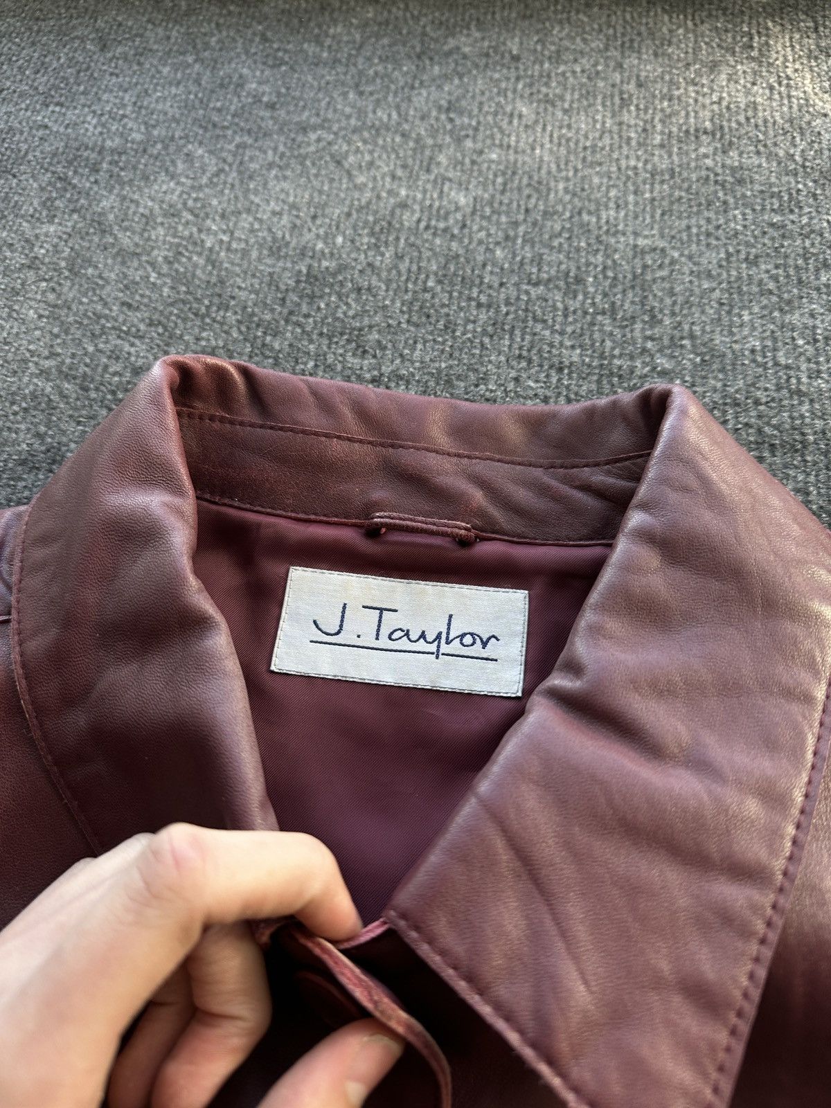 Other 🚨VNTG LEATHER JACKET COAT AVANT GARDE WESTERN DARK RED Size US M / EU 48-50 / 2 - 7 Thumbnail