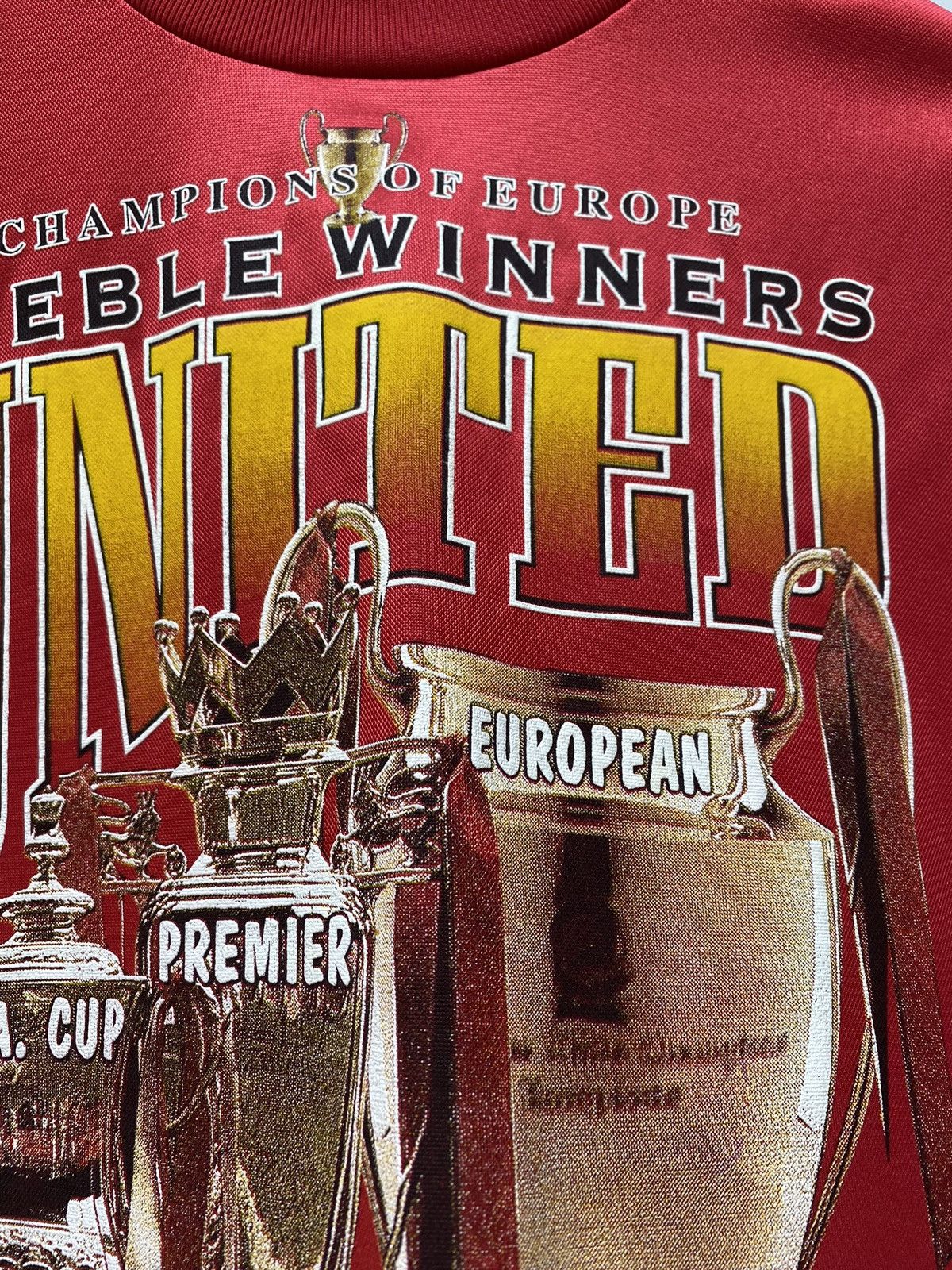 Vintage 1999 Manchester United Treble Winner T-Shirt Size US M / EU 48-50 / 2 - 11 Thumbnail