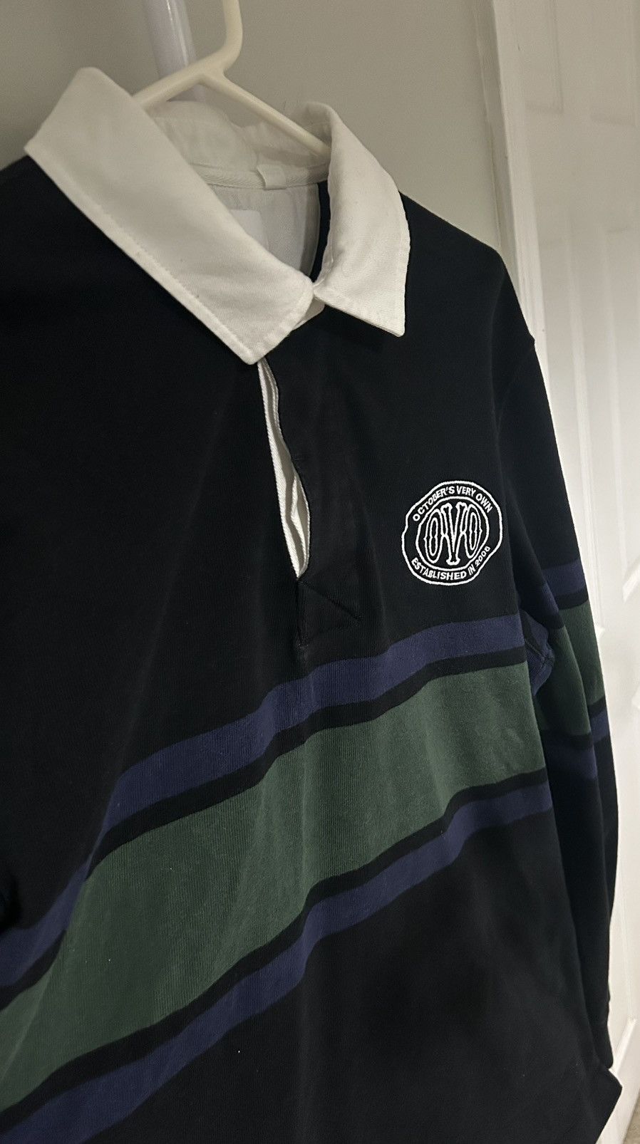 October's Very Own OVO rugby shirt black Size US L / EU 52-54 / 3 - 4 Thumbnail