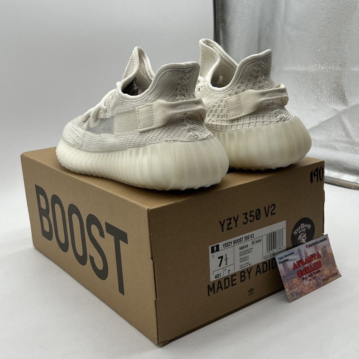 Adidas Yeezy boost 360 bone Size US 7.5 / EU 40-41 - 4 Thumbnail