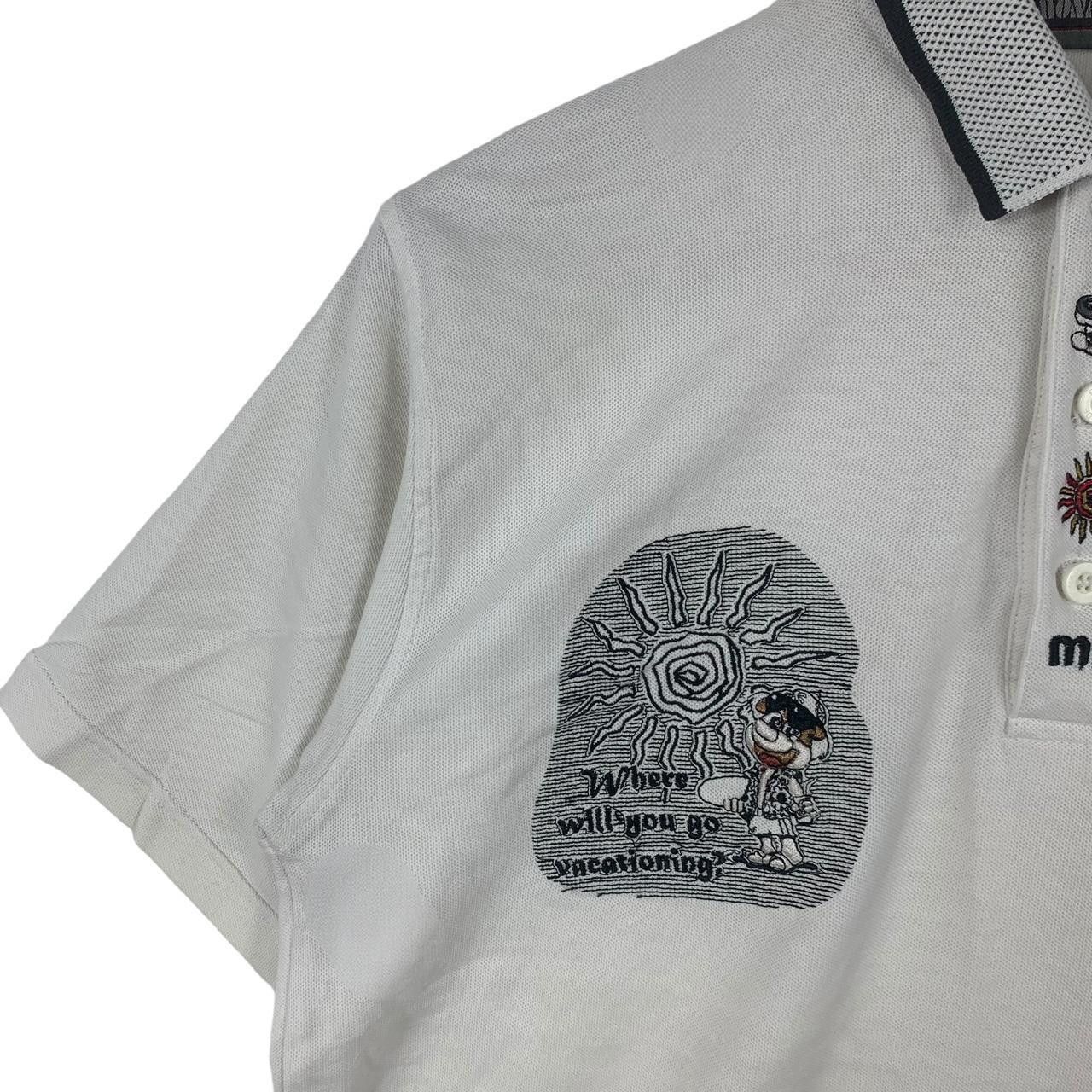 Vintage Vintage MONADE ESPRIT CARTOON Beach Polo Tee Shirt Size M / US 6-8 / IT 42-44 - 5 Thumbnail