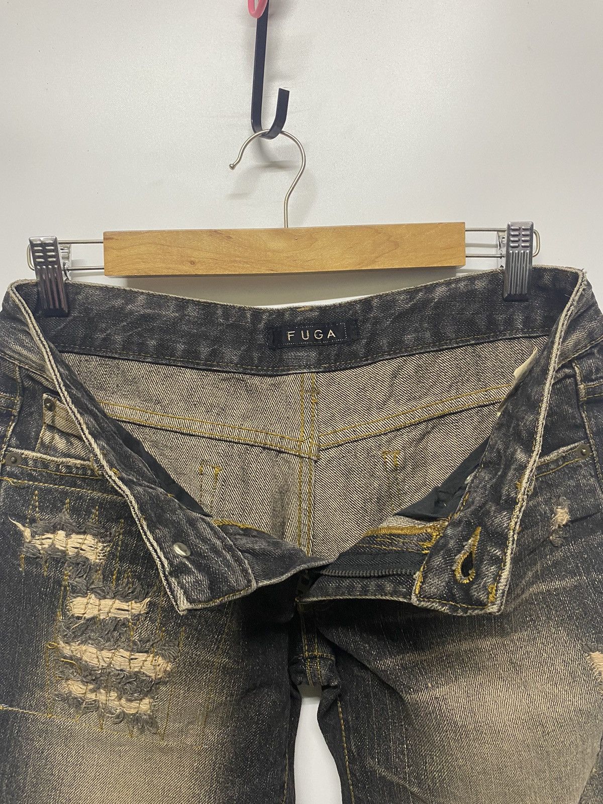 Designer × Japanese Brand FUGA DISTRESSED JEANS FLARED BOOTCUT DENIM PANT Size 30" / US 8 / IT 44 - 12 Thumbnail