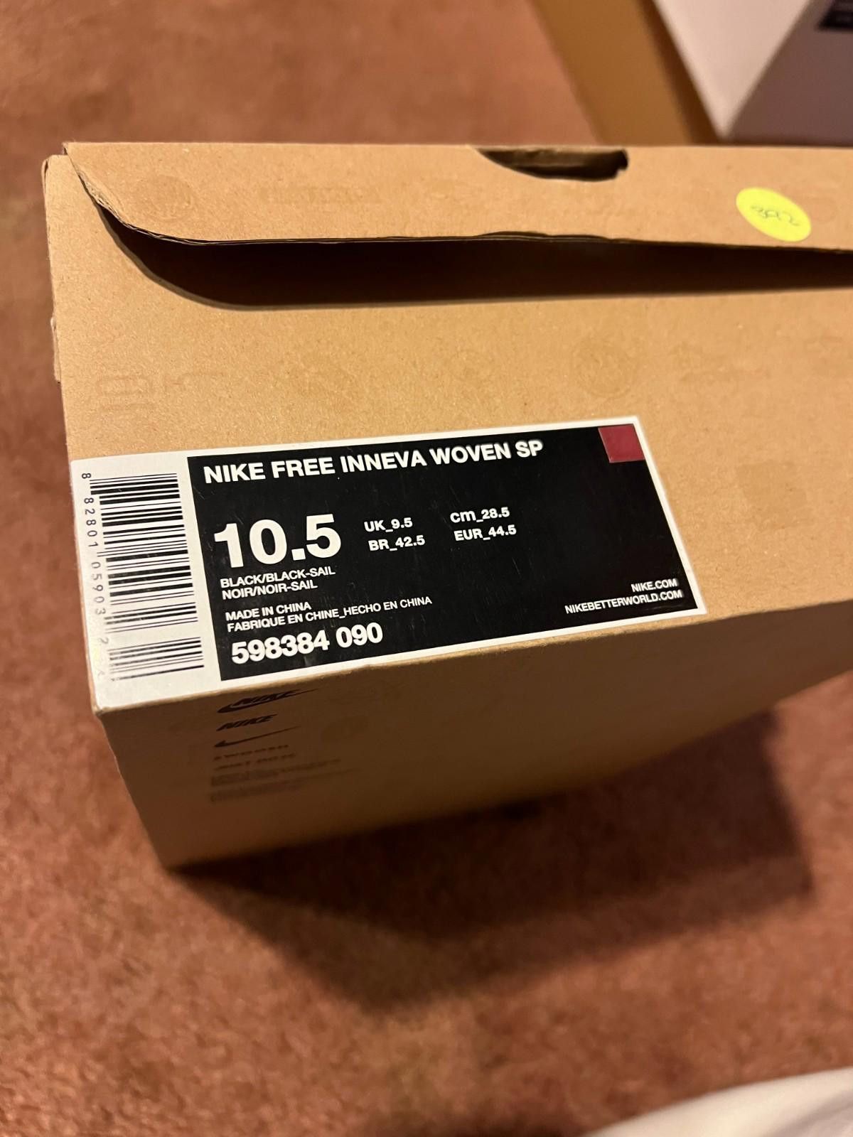 Nike NIKE FREE INNEVA WOVEN TECH SP BLACK 598384 090 US10.5 Size US 10.5 / EU 43-44 - 2 Thumbnail
