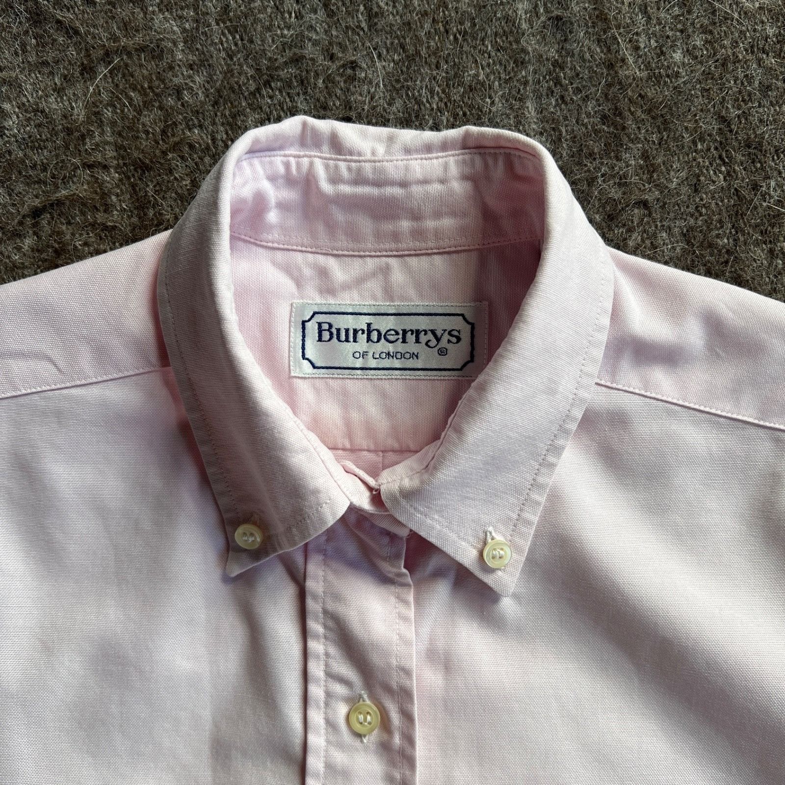 Burberry Burberry's Vintage Light Pink Long Sleeve Shirt 9480AC Size M / US 6-8 / IT 42-44 - 2 Thumbnail