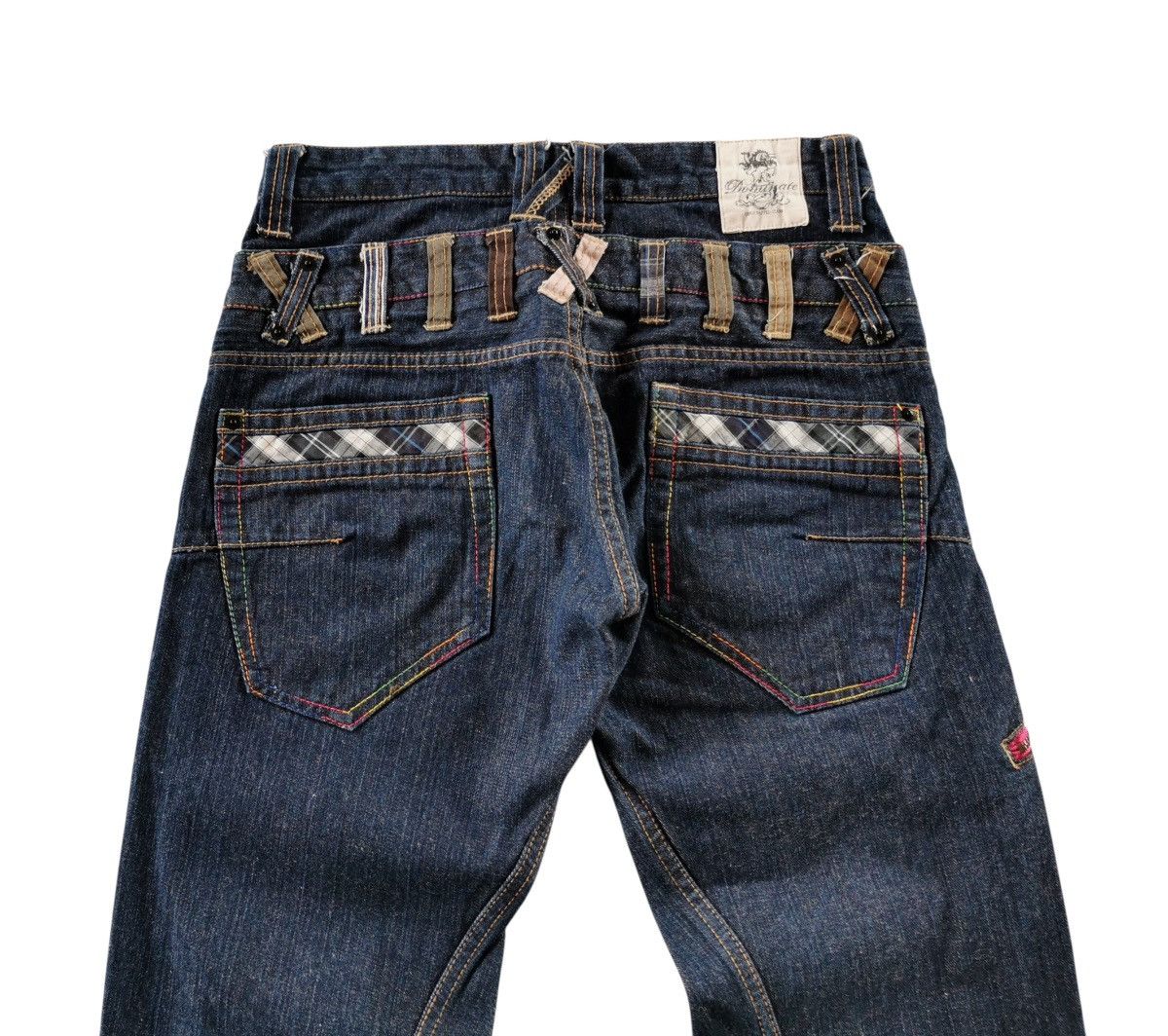 Hysteric Glamour Double Dominate Jeans Sensho Graphic Zip Rare Japanese Denim Size US 31 - 4 Thumbnail