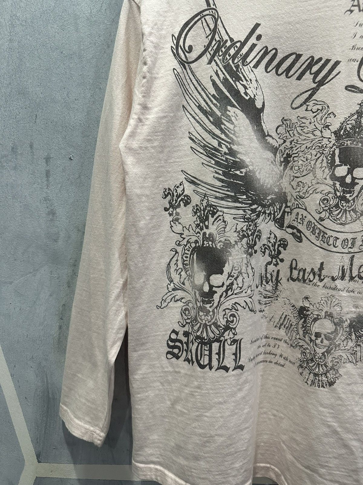 Vintage Y2K Japanese Beaumere Gothic Poem Punk T-shirt Size M / US 6-8 / IT 42-44 - 5 Thumbnail