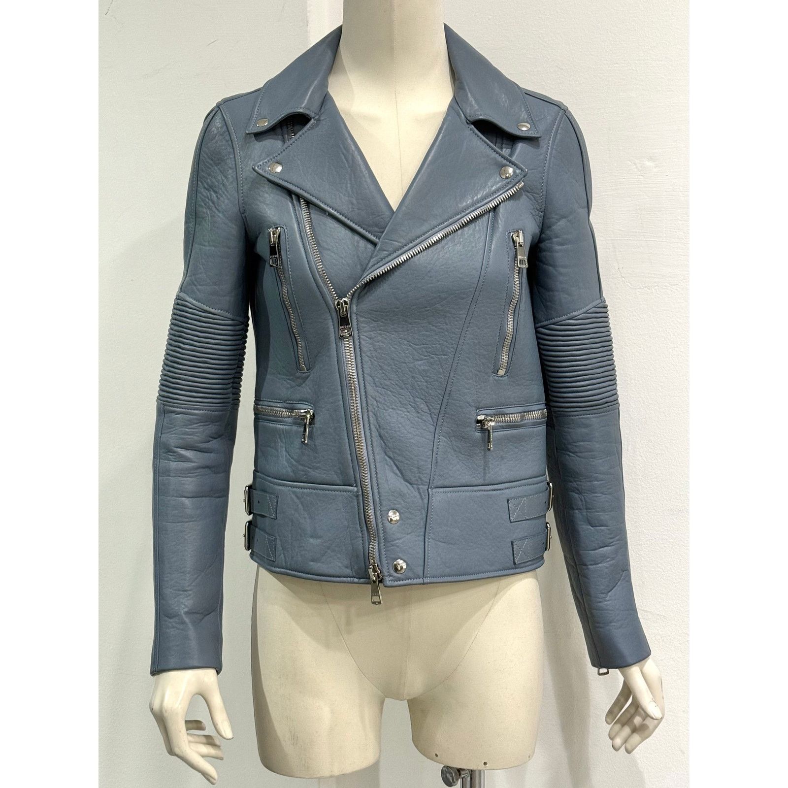 Gucci A/W2014 Gucci biker leather jacket Size ONE SIZE - 2 Thumbnail